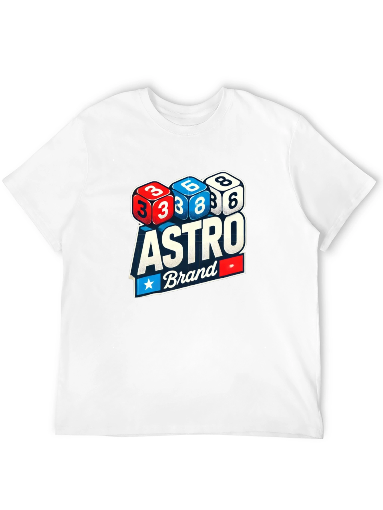 Astro Brand Dice Graphic Black T-Shirt
