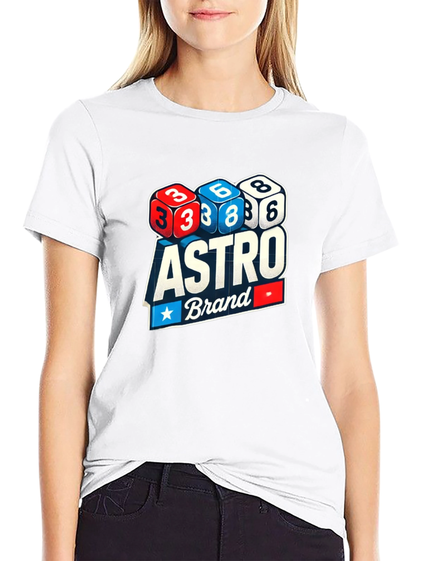 Astro Brand Dice Graphic Black T-Shirt