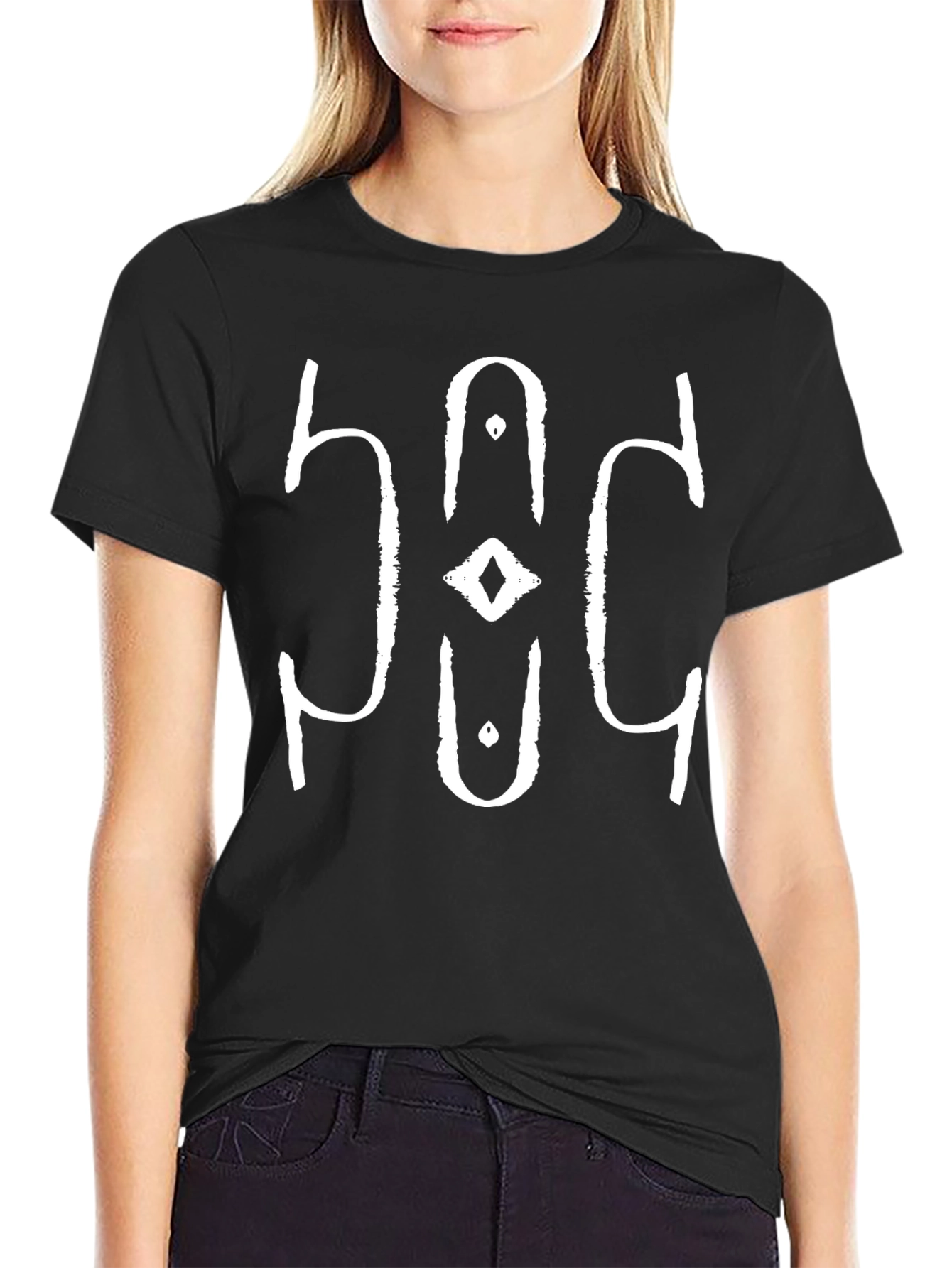 Symbol Graphic Tee - Mens Black Casual T-Shirt