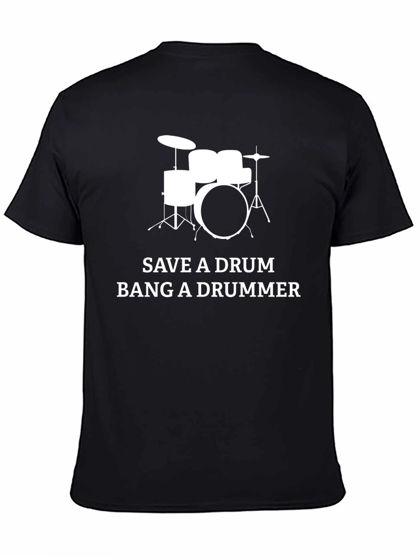 Save A Drum Bang A Drummer Graphic T-Shirt