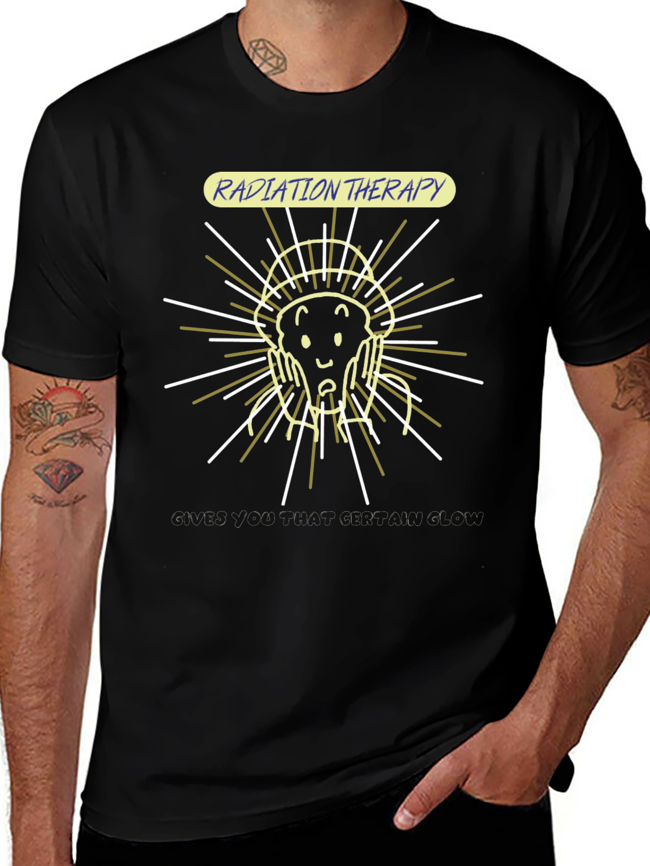 Radiation Therapy Glow T-Shirt - Funny Graphic Tee