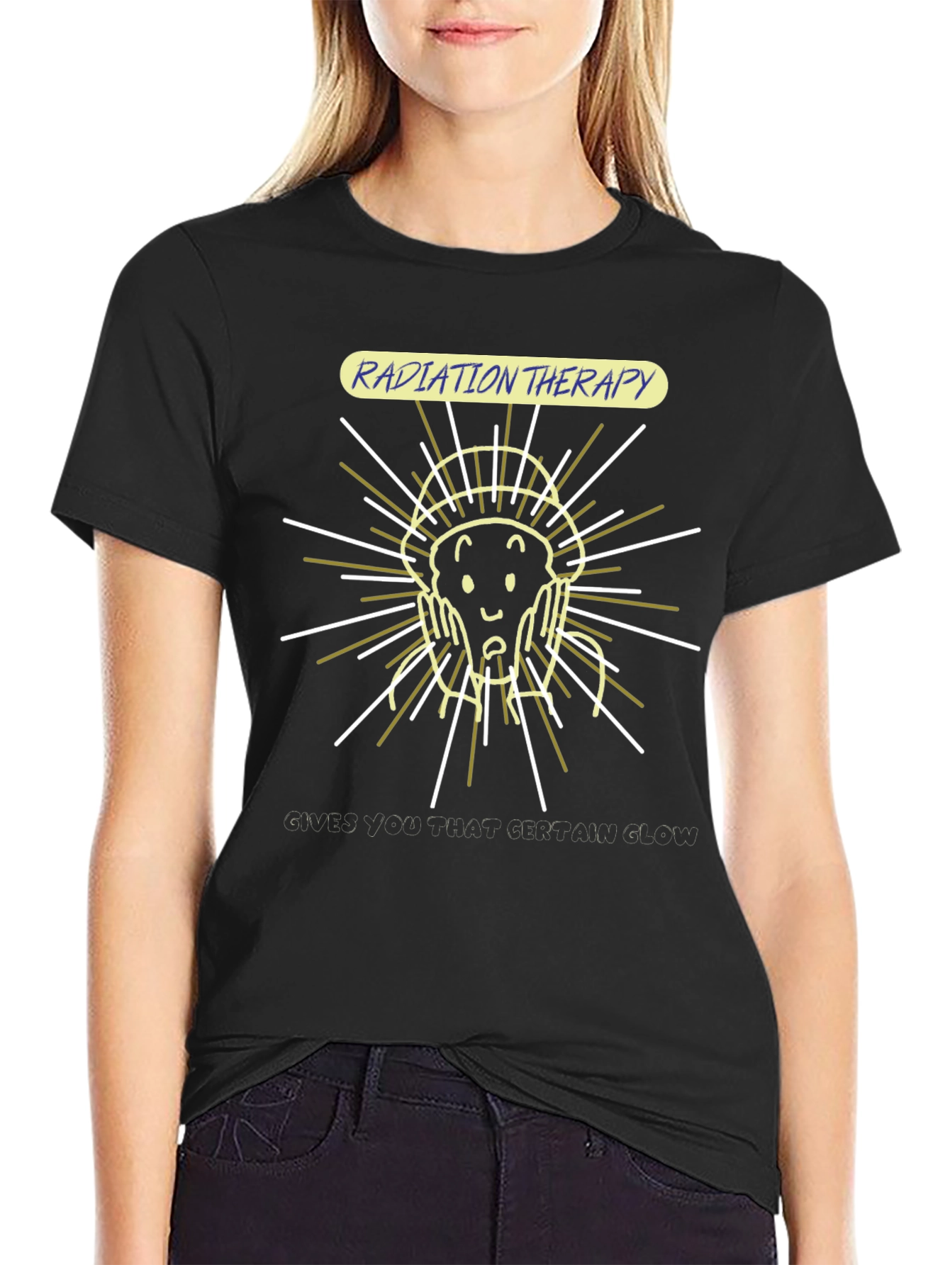 Radiation Therapy Glow T-Shirt - Funny Graphic Tee