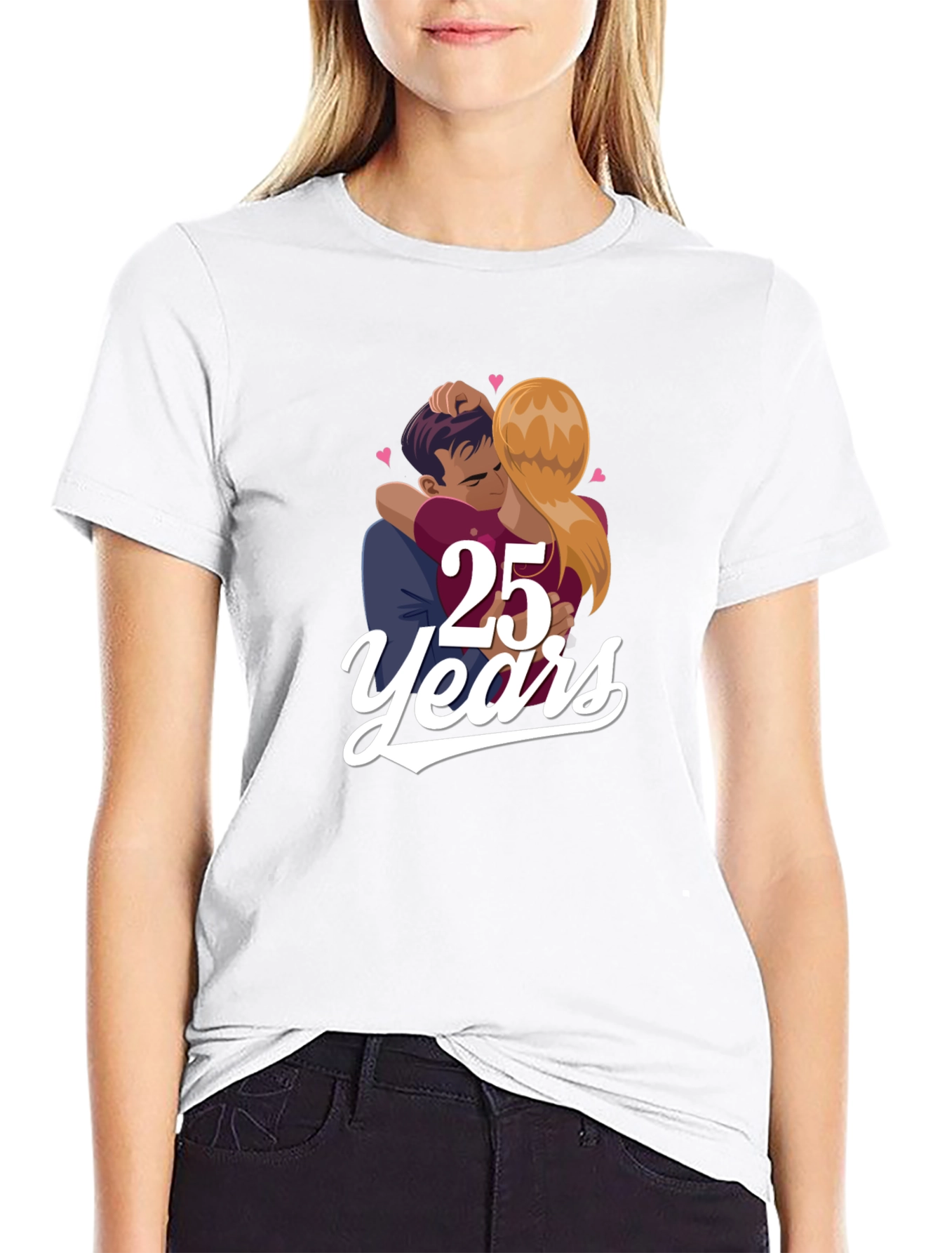 25th Anniversary Couple Graphic Tee