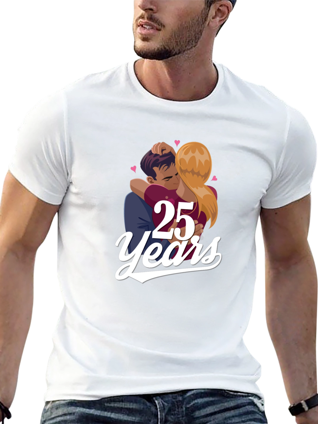 25th Anniversary Couple Graphic Tee