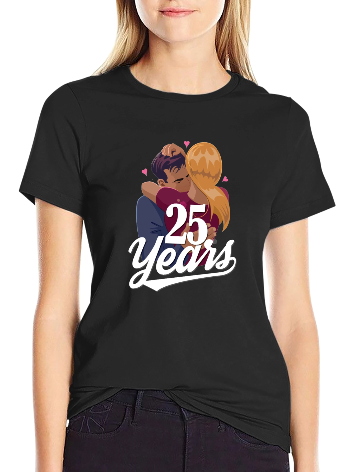 25th Anniversary Couple Graphic Tee
