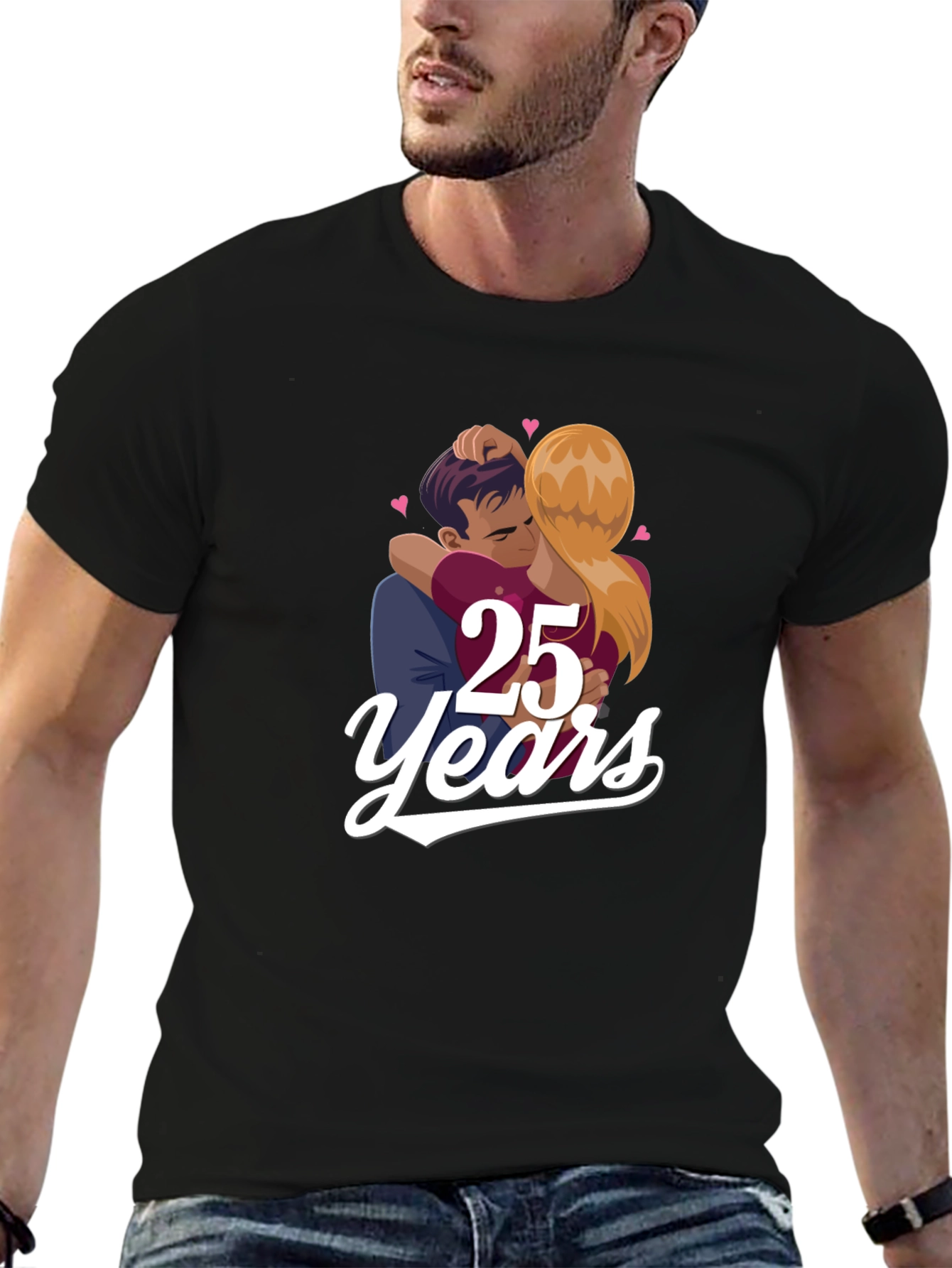 25th Anniversary Couple Graphic Tee