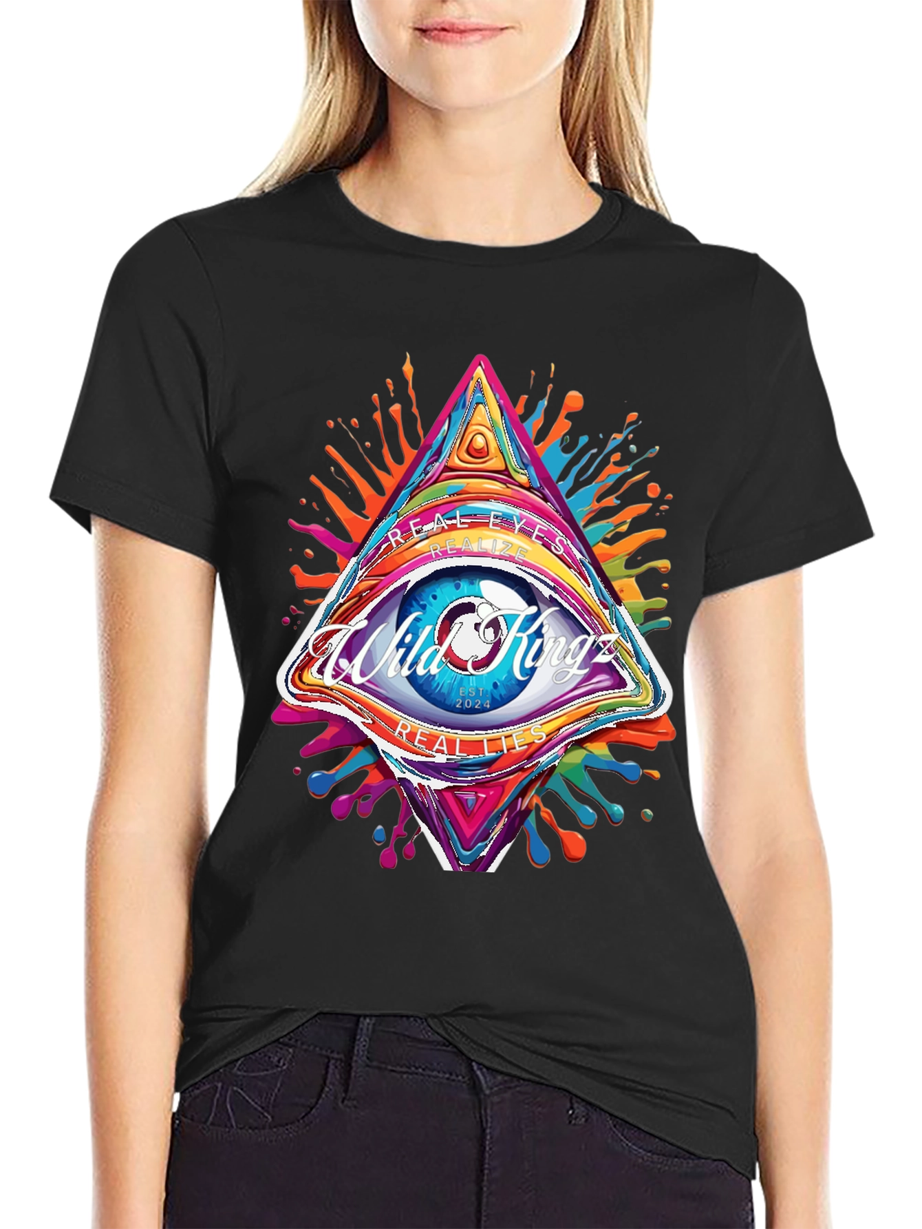 Wild Kingz Eye T-Shirt - Artistic Graphic Tee
