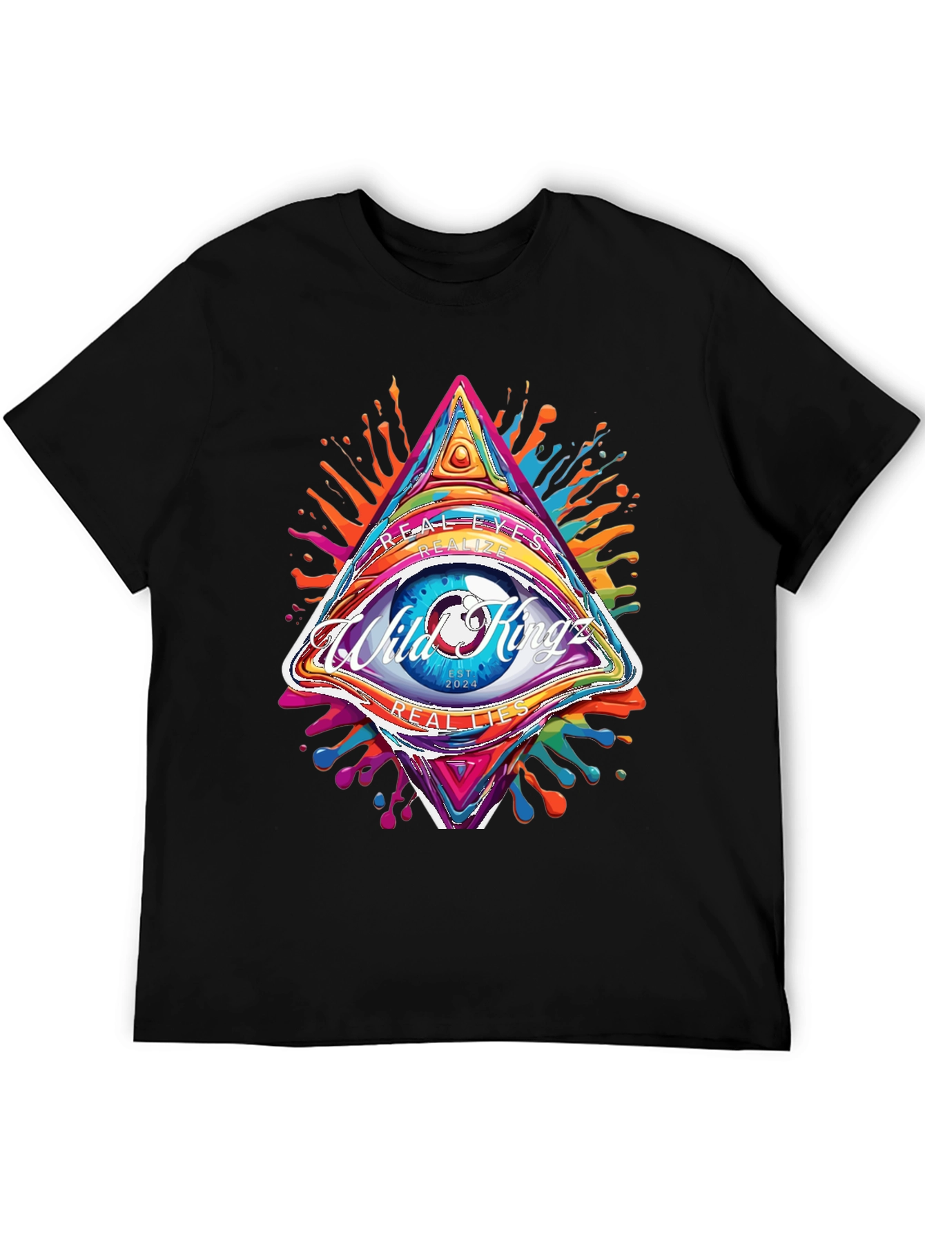 Wild Kingz Eye T-Shirt - Artistic Graphic Tee