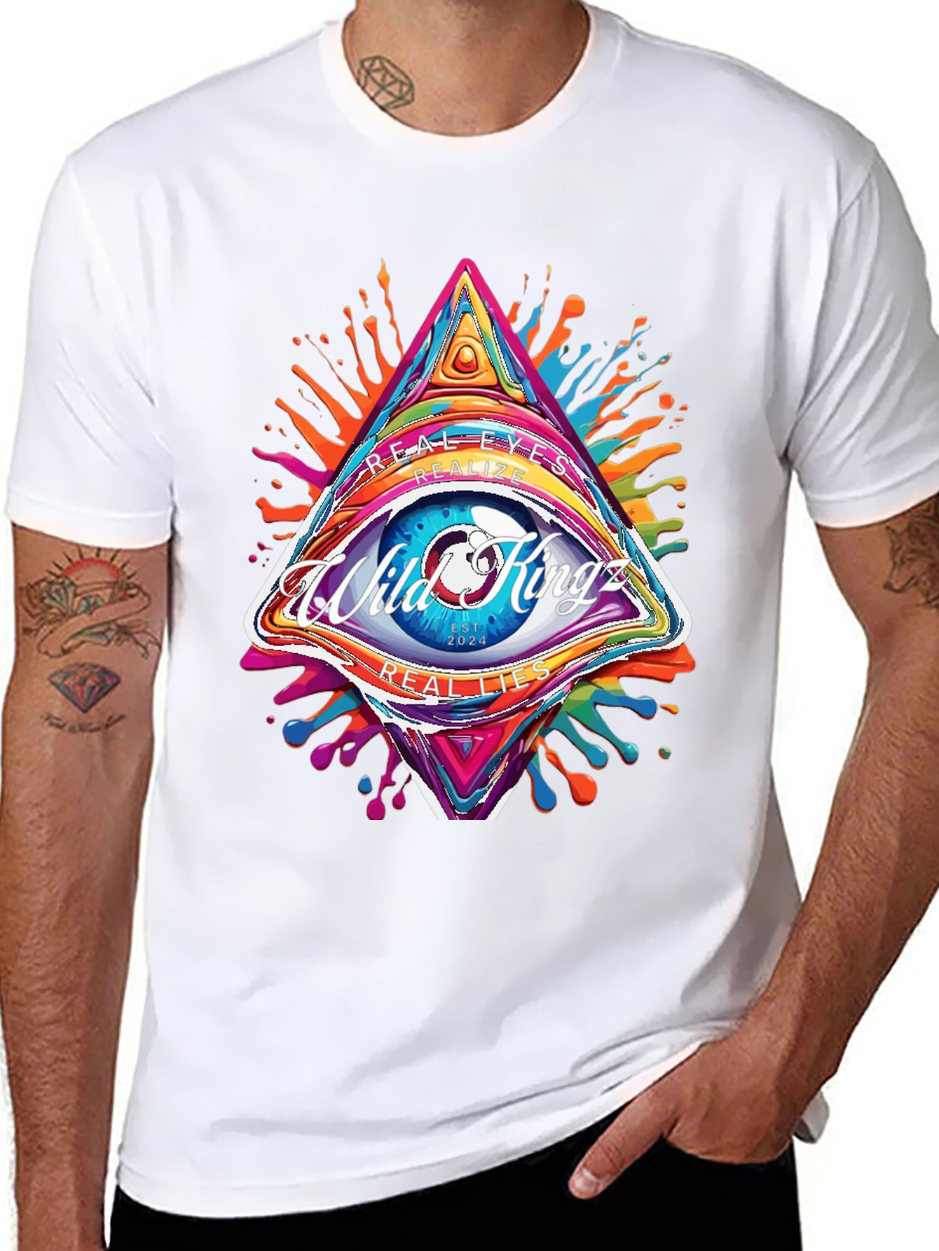 Wild Kingz Eye T-Shirt - Artistic Graphic Tee