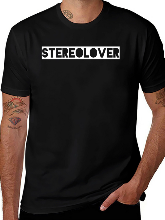 Stereolover Black Graphic Tee - Casual Style