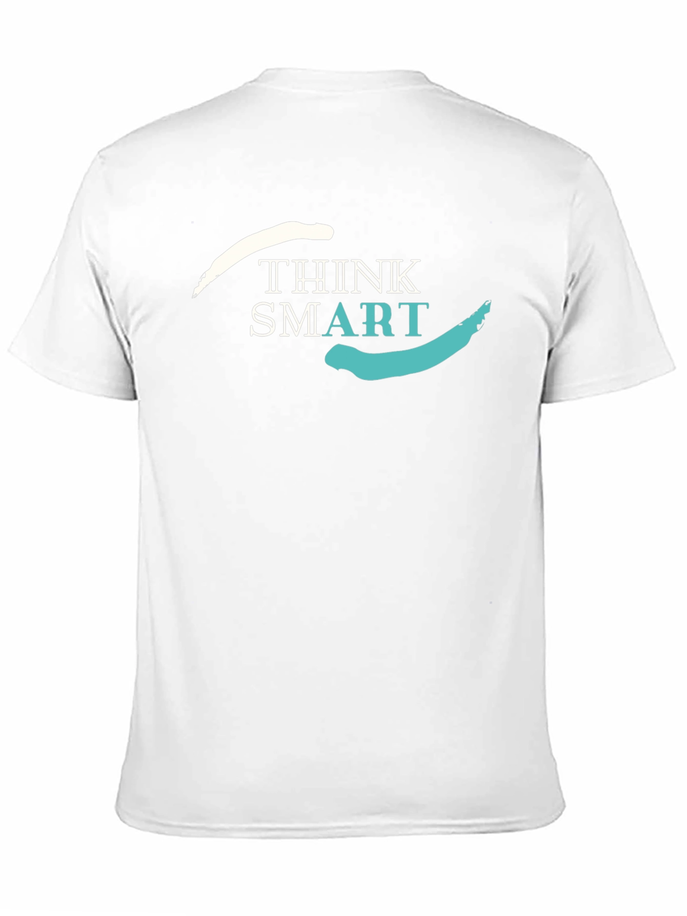 Think Smart Graphic Tee - Stylish Mens Black T-Shirt