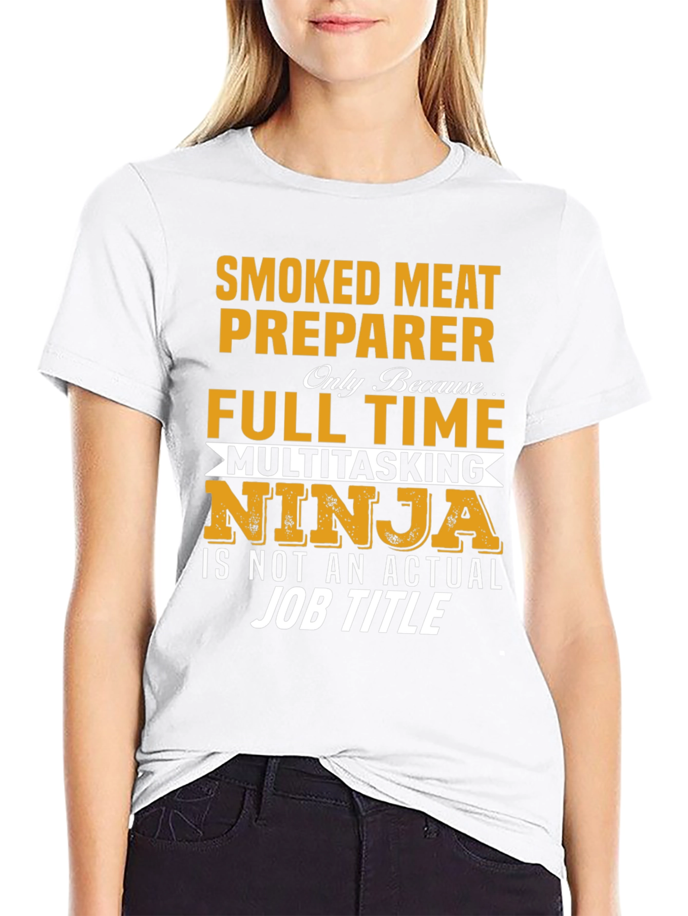Smoked Meat Preparer T-Shirt: Full Time Ninja