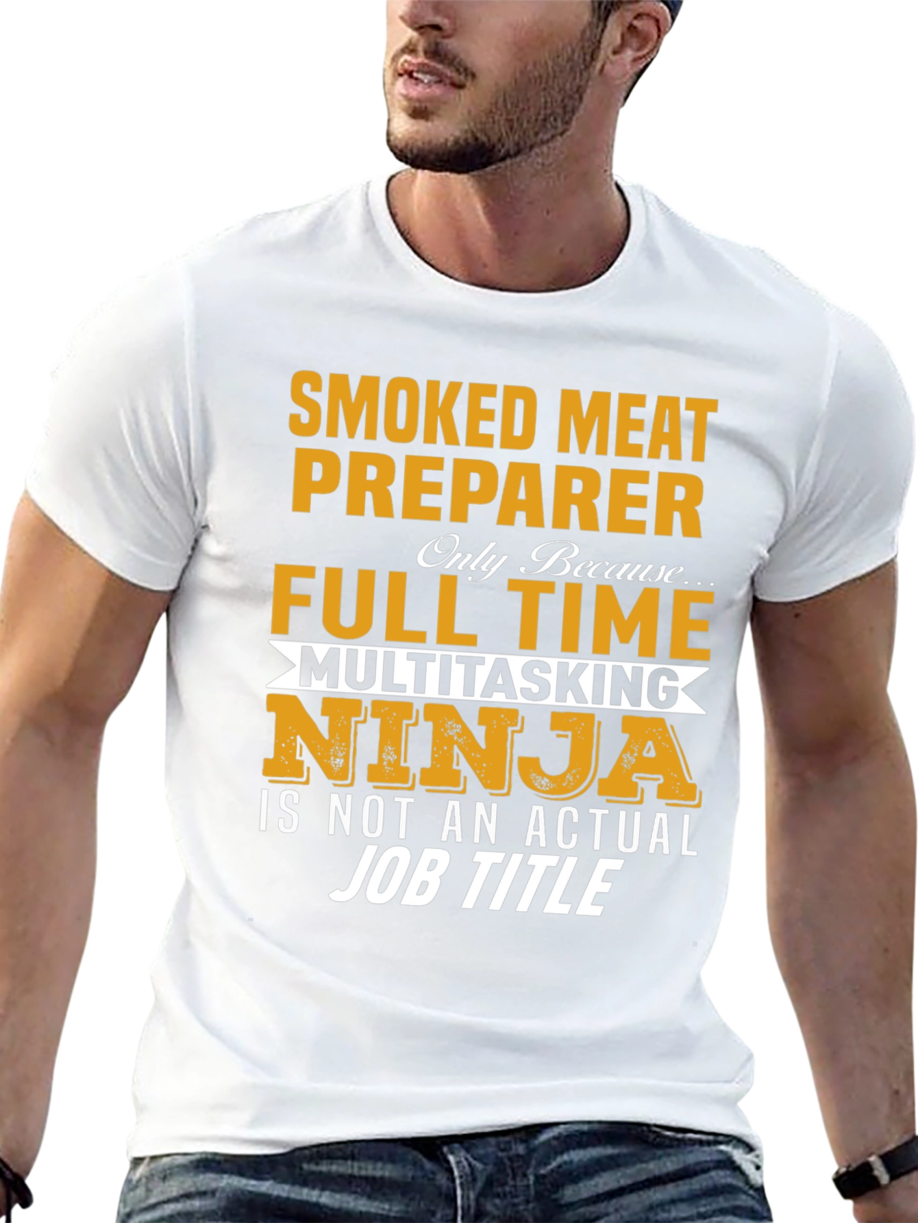 Smoked Meat Preparer T-Shirt: Full Time Ninja