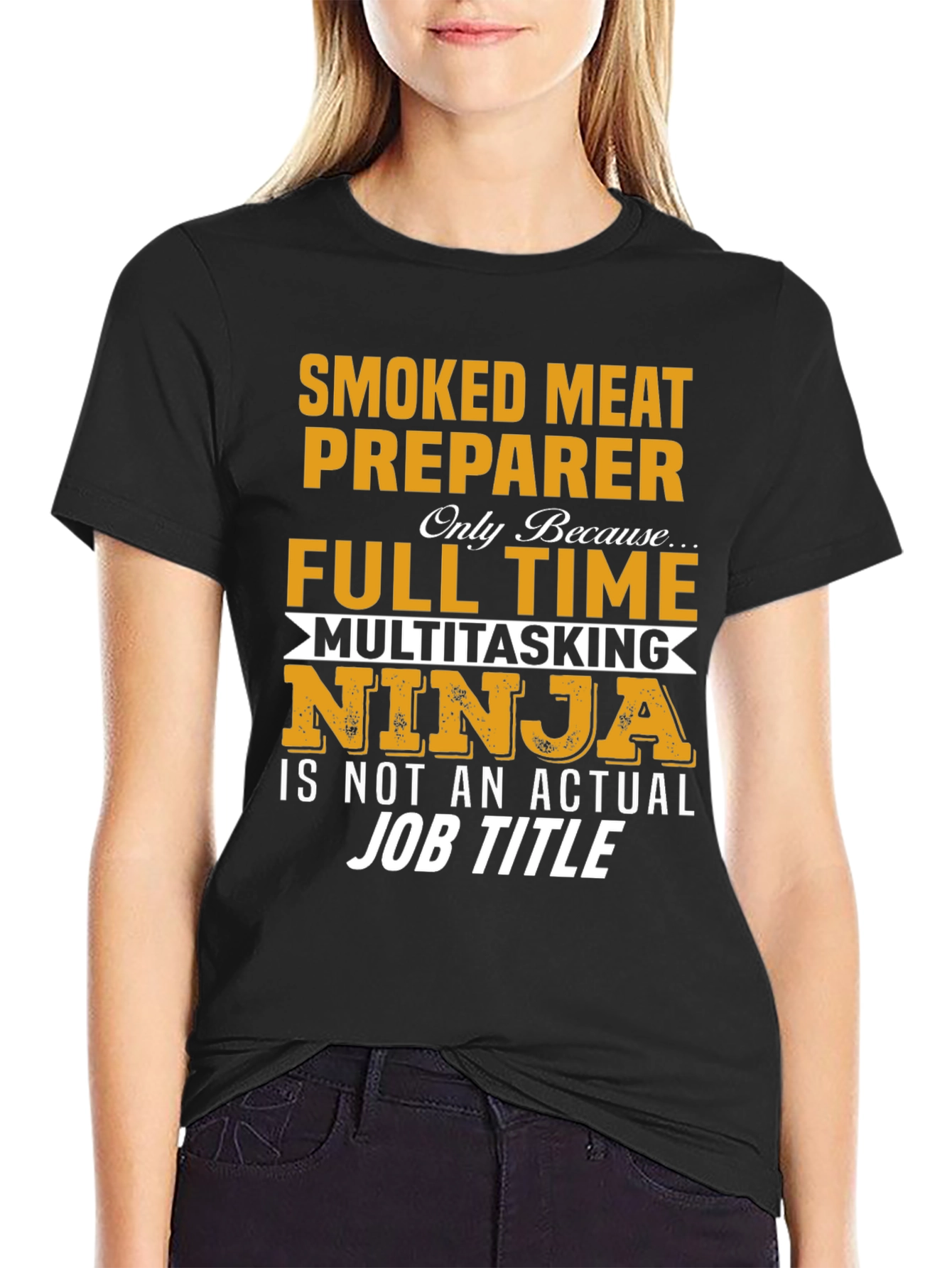Smoked Meat Preparer T-Shirt: Full Time Ninja