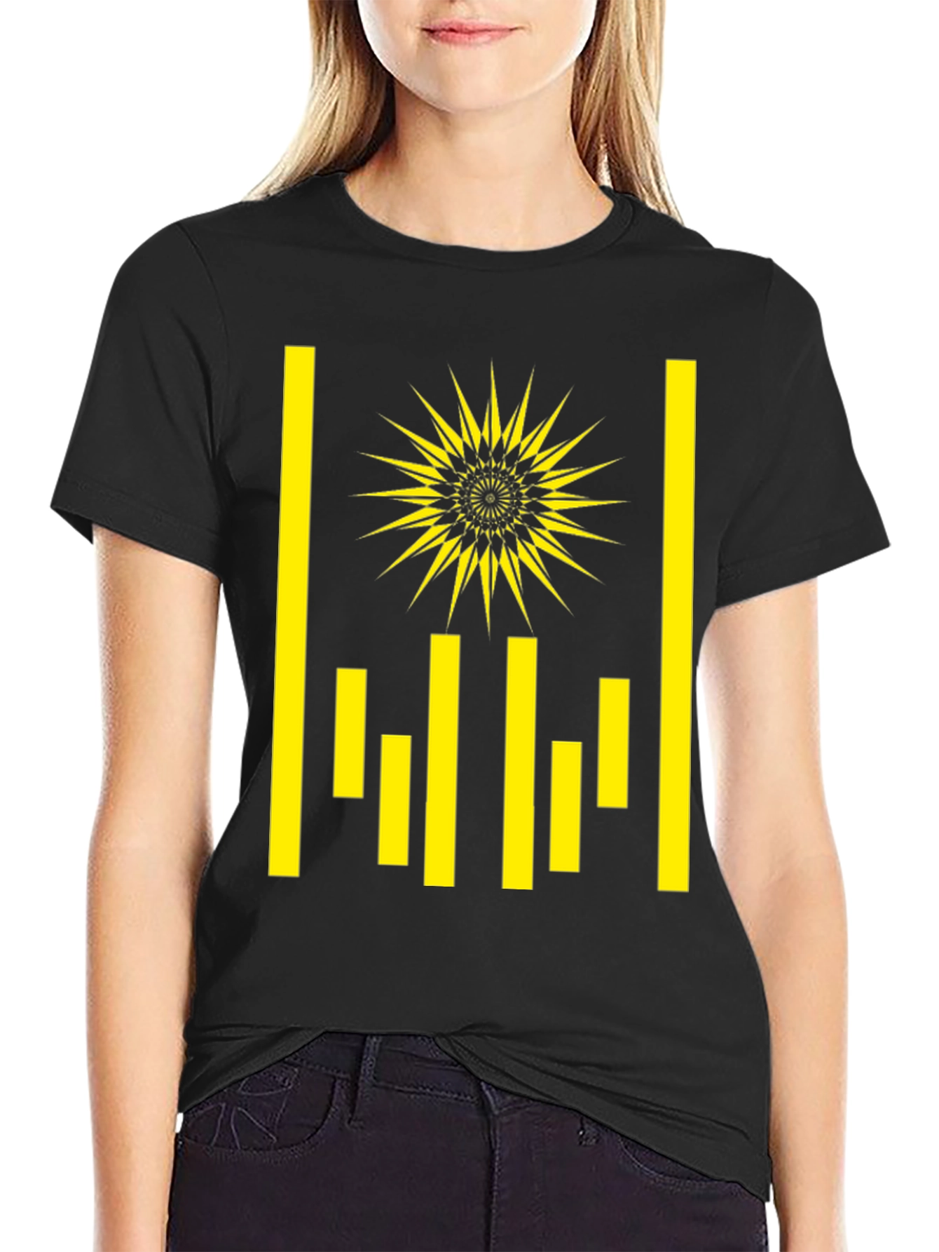 Abstract Geometric Graphic T-Shirt