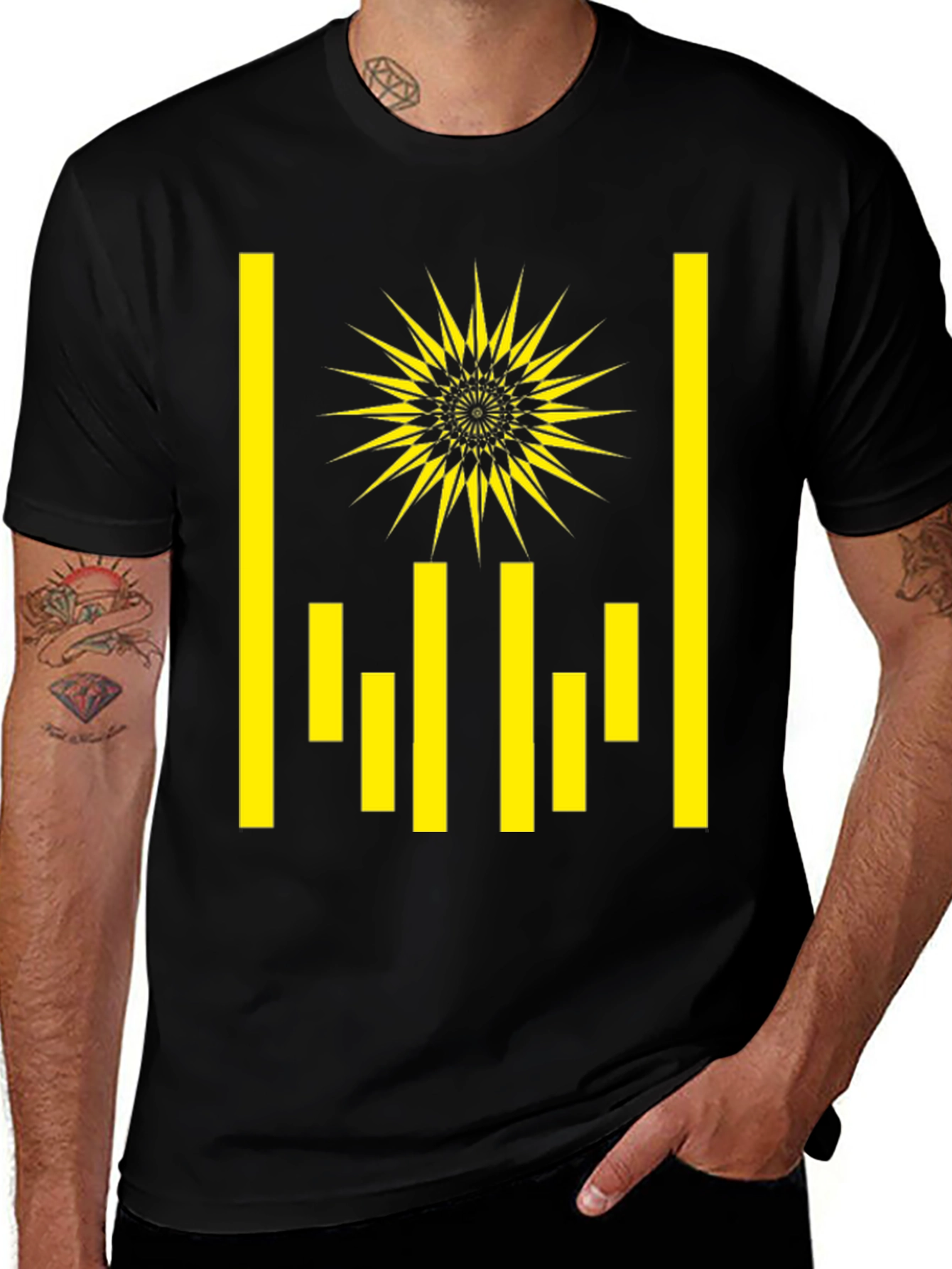 Abstract Geometric Graphic T-Shirt