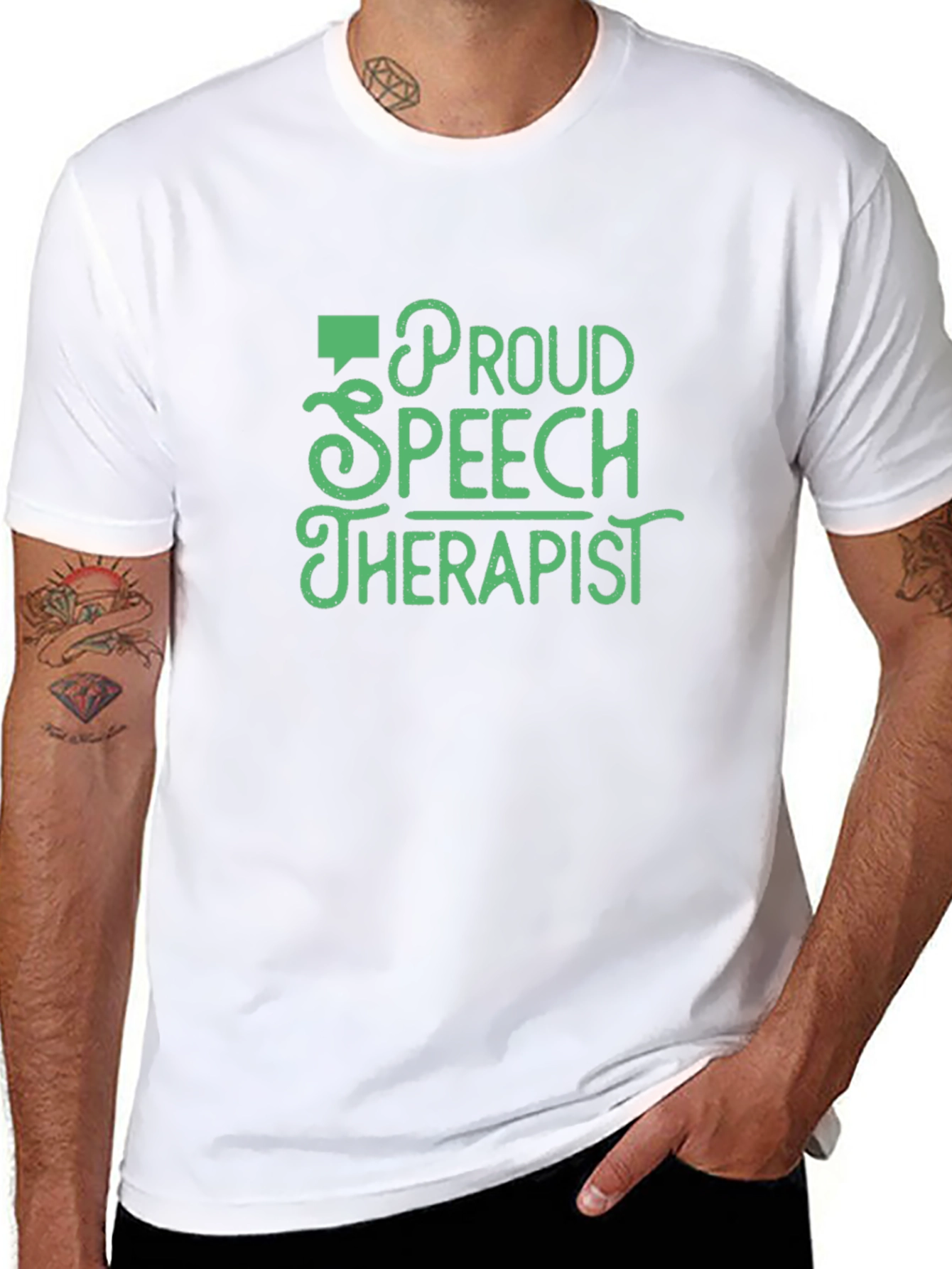 Proud Speech Therapist Black T-Shirt