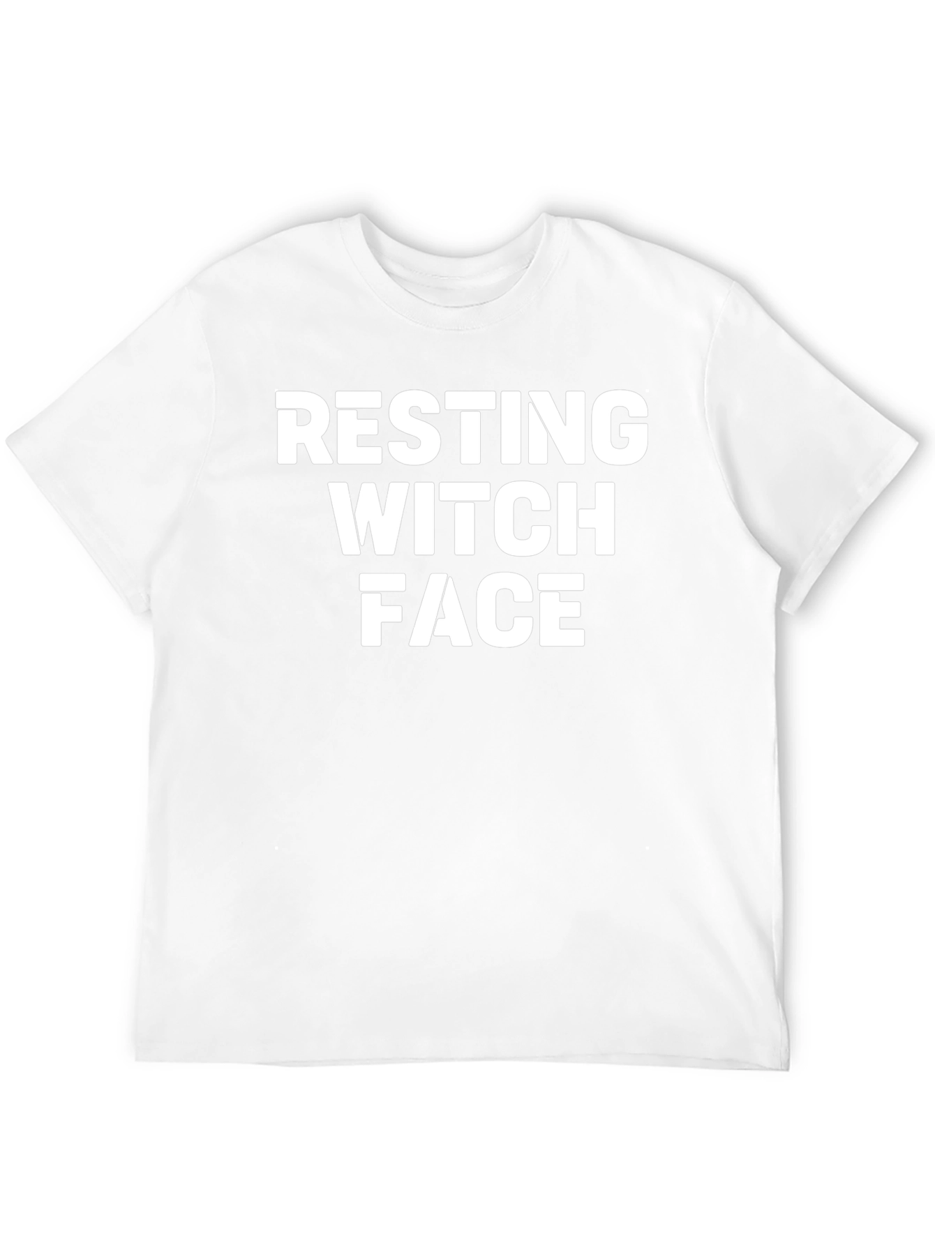 Resting Witch Face Graphic Tee - Funny Halloween Shirt