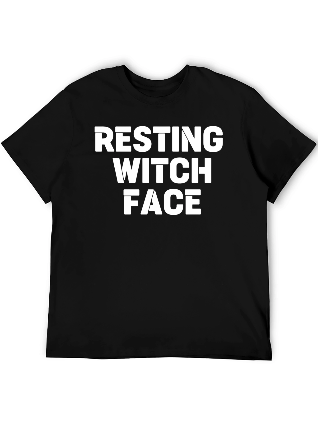 Resting Witch Face Graphic Tee - Funny Halloween Shirt