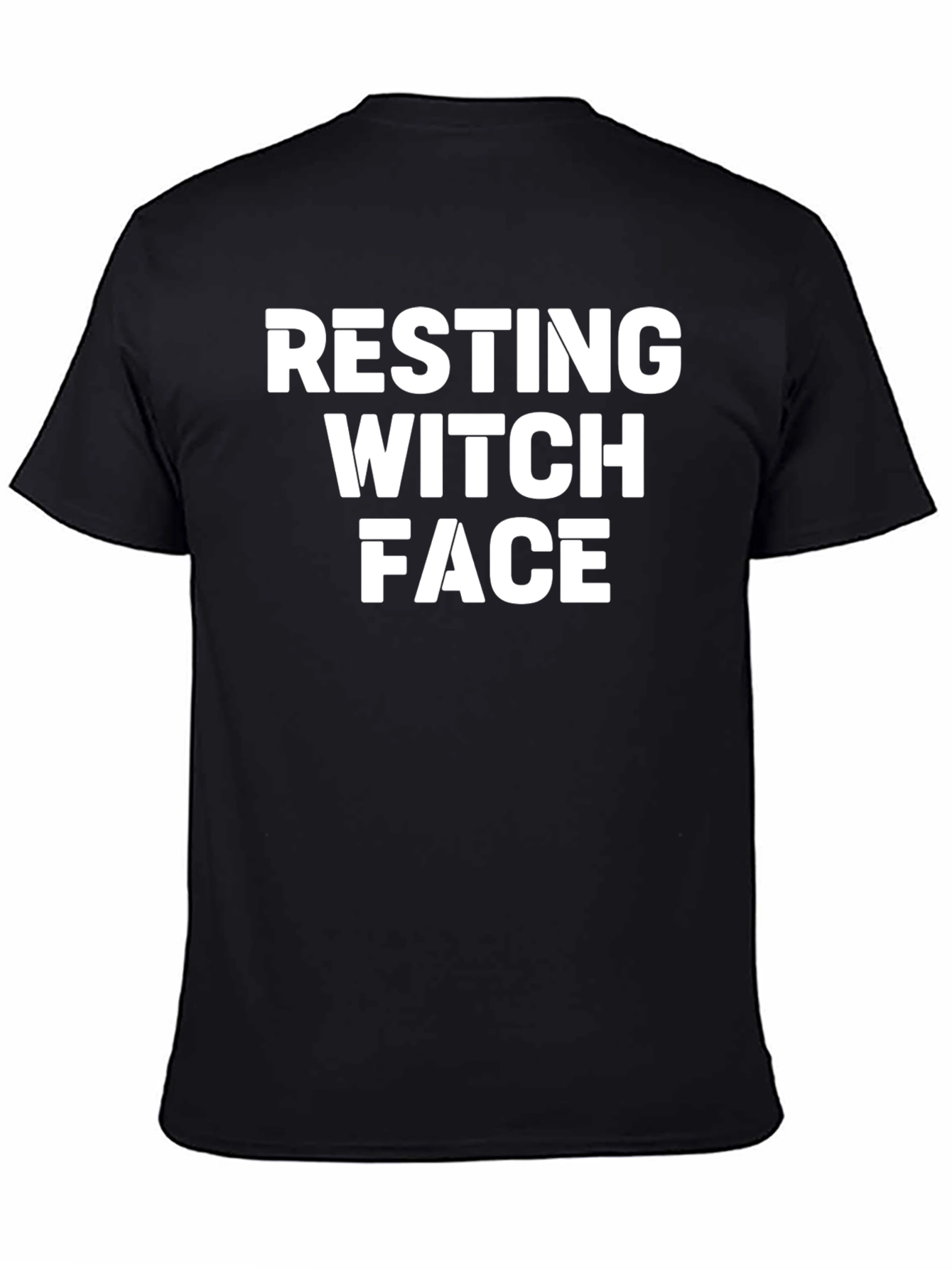 Resting Witch Face Graphic Tee - Funny Halloween Shirt
