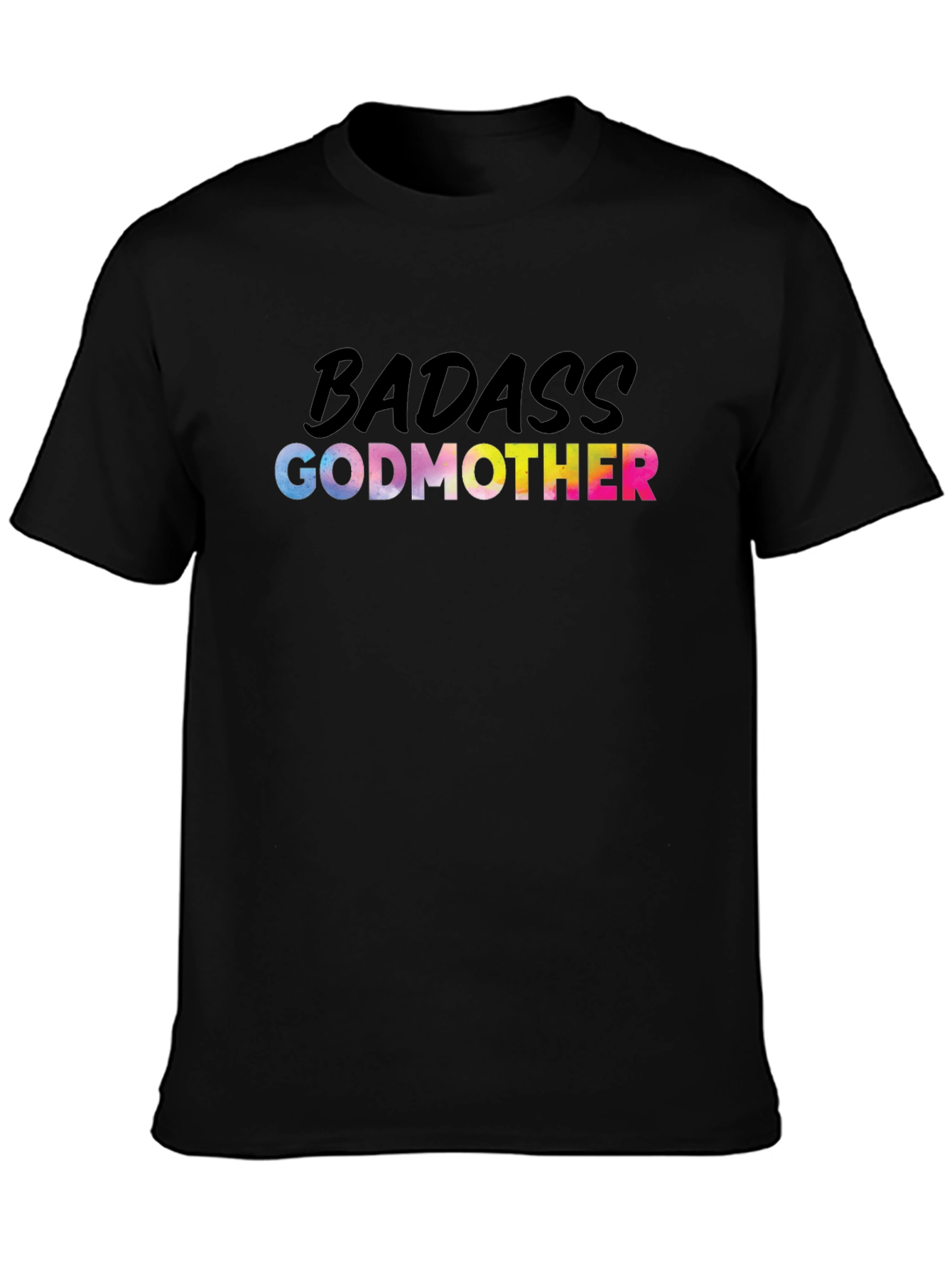 Badass Godmother Graphic Tee - Black Cotton T-Shirt