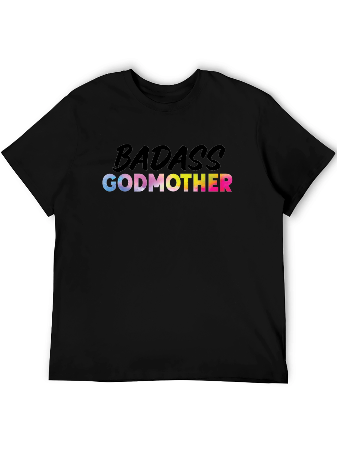 Badass Godmother Graphic Tee - Black Cotton T-Shirt