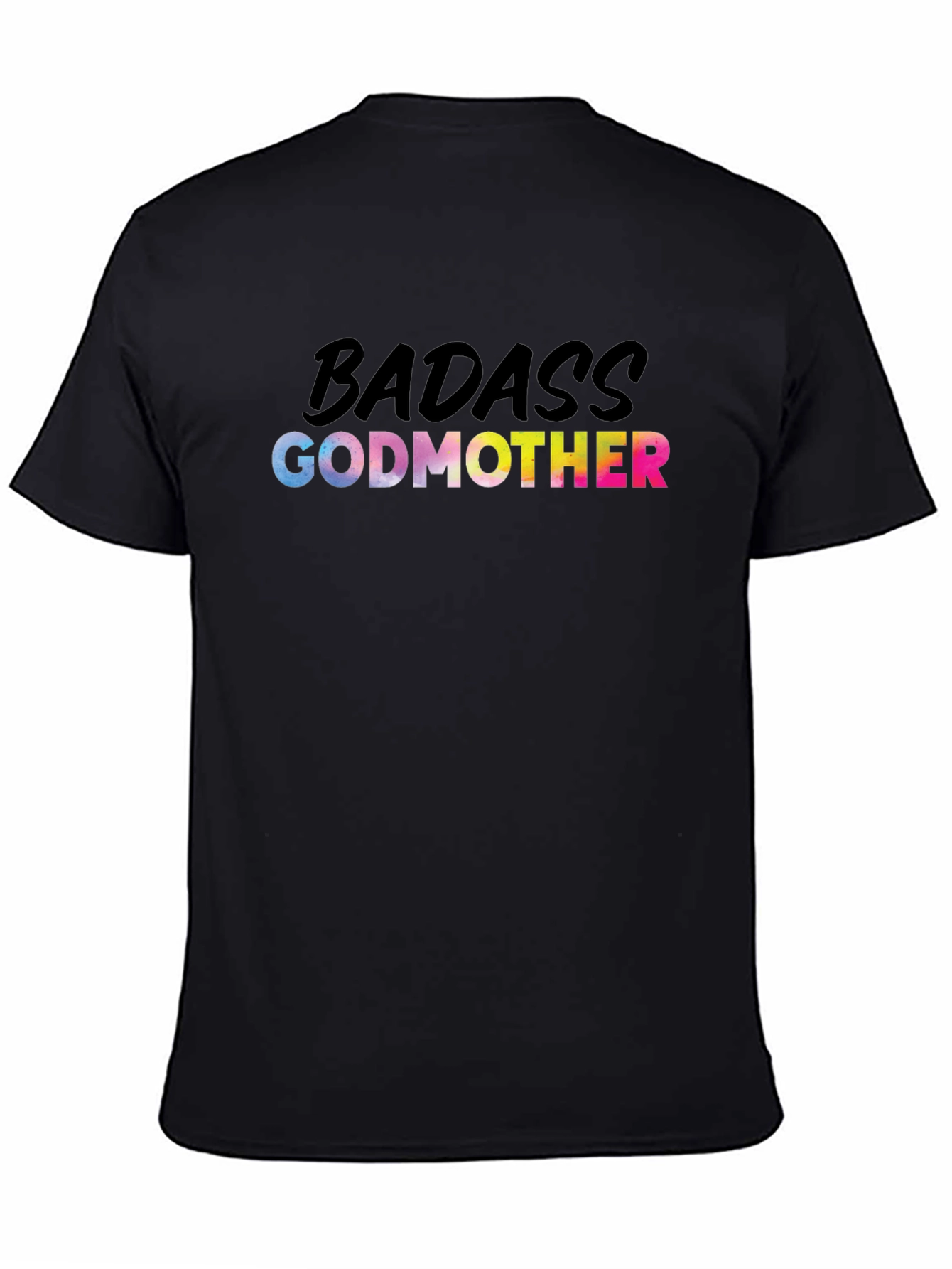 Badass Godmother Graphic Tee - Black Cotton T-Shirt