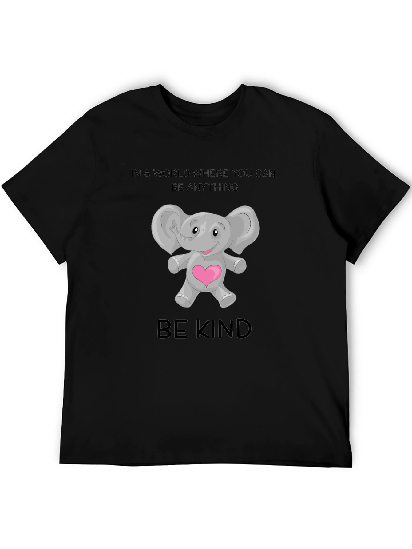 Be Kind Elephant Graphic T-Shirt