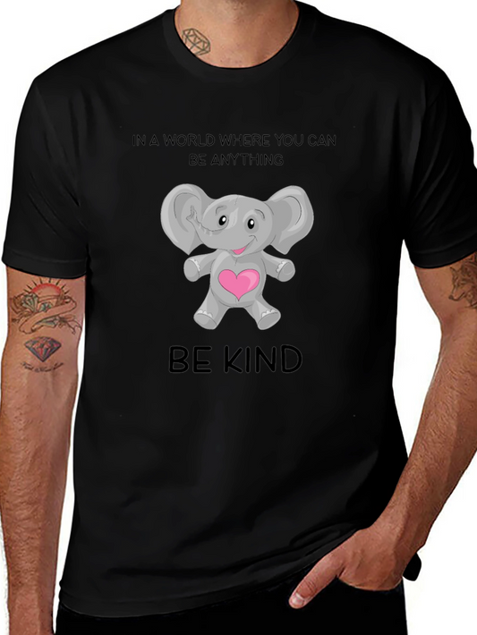 Be Kind Elephant Graphic T-Shirt