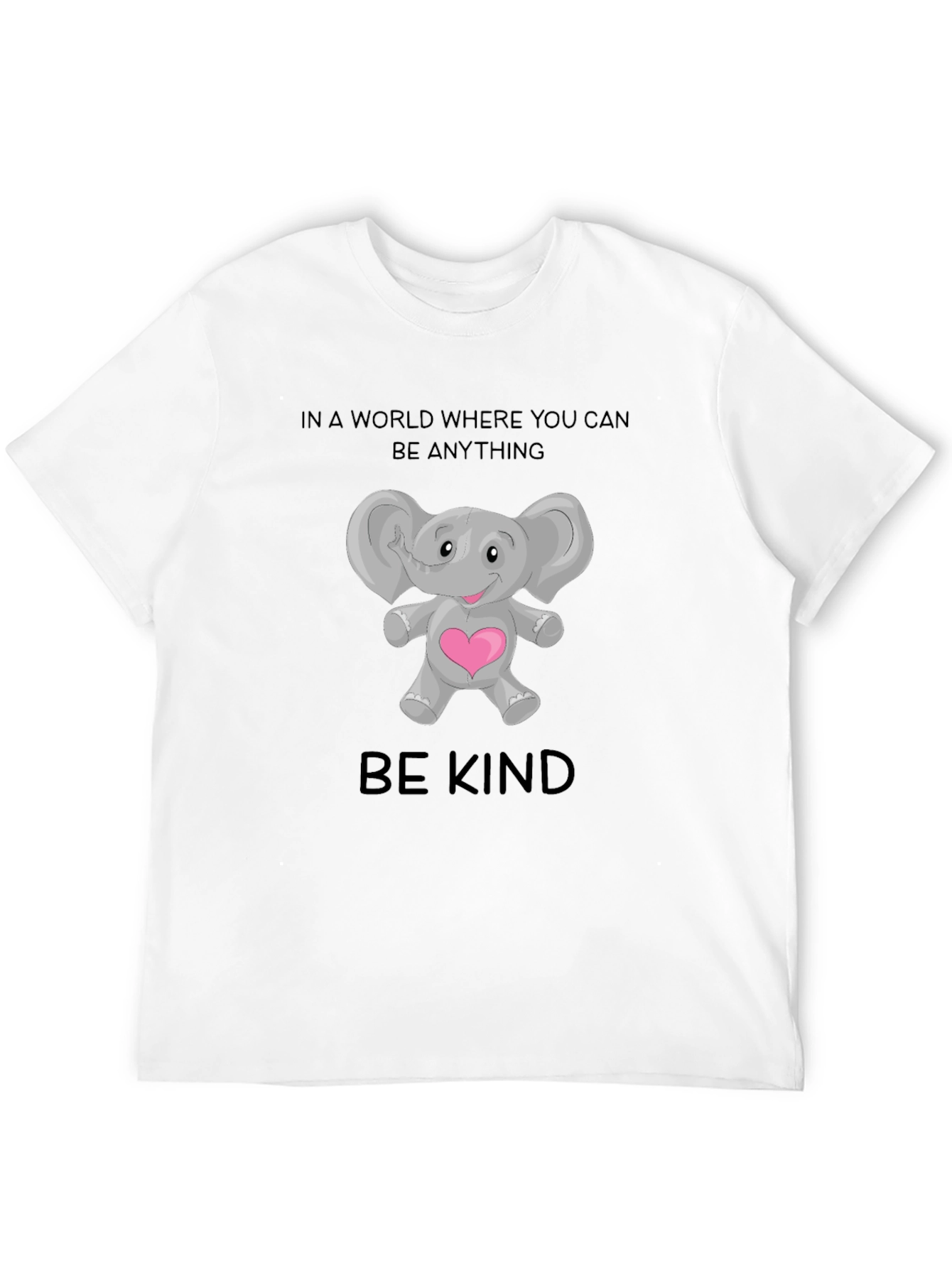 Be Kind Elephant Graphic T-Shirt