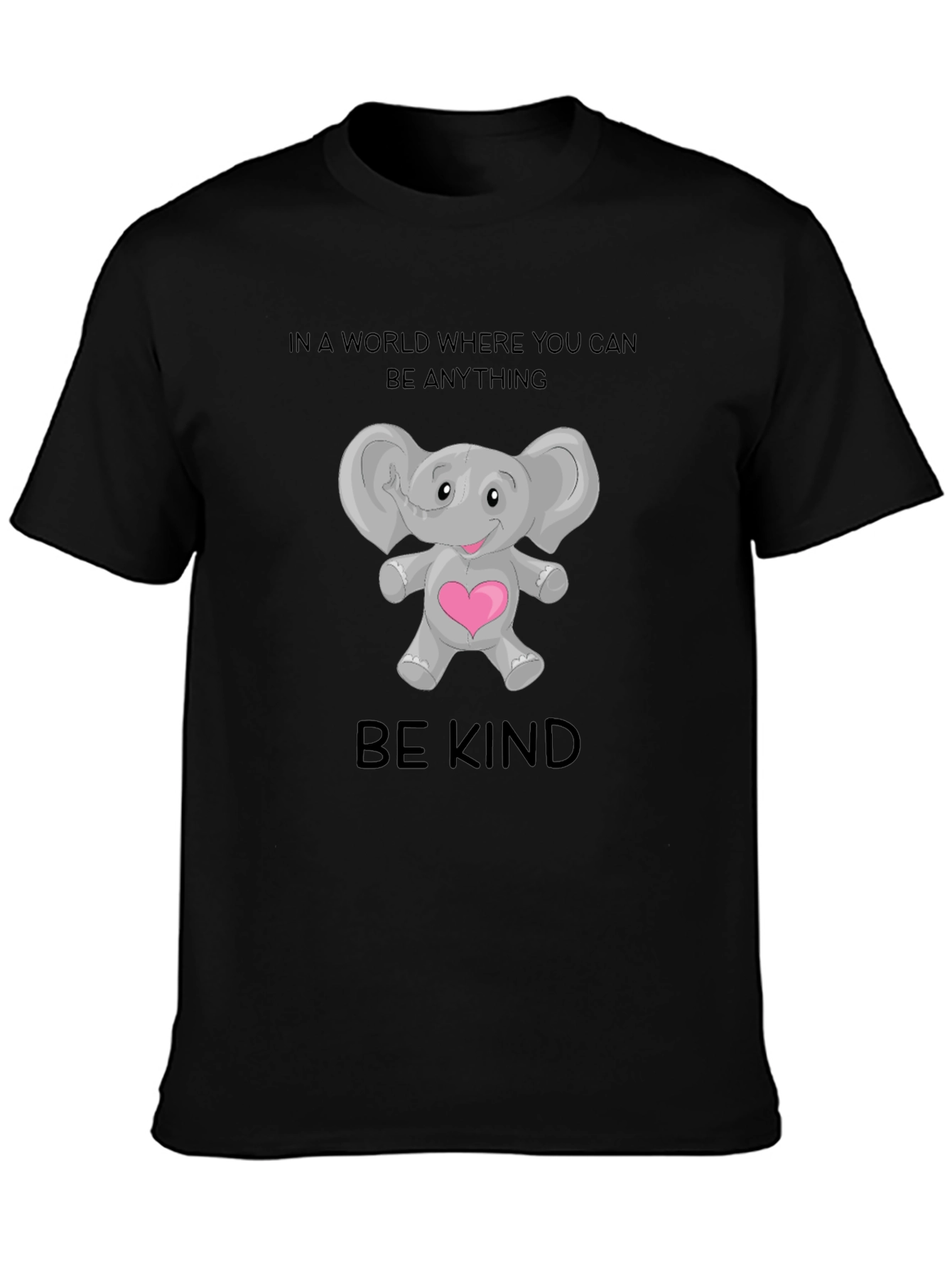 Be Kind Elephant Graphic T-Shirt