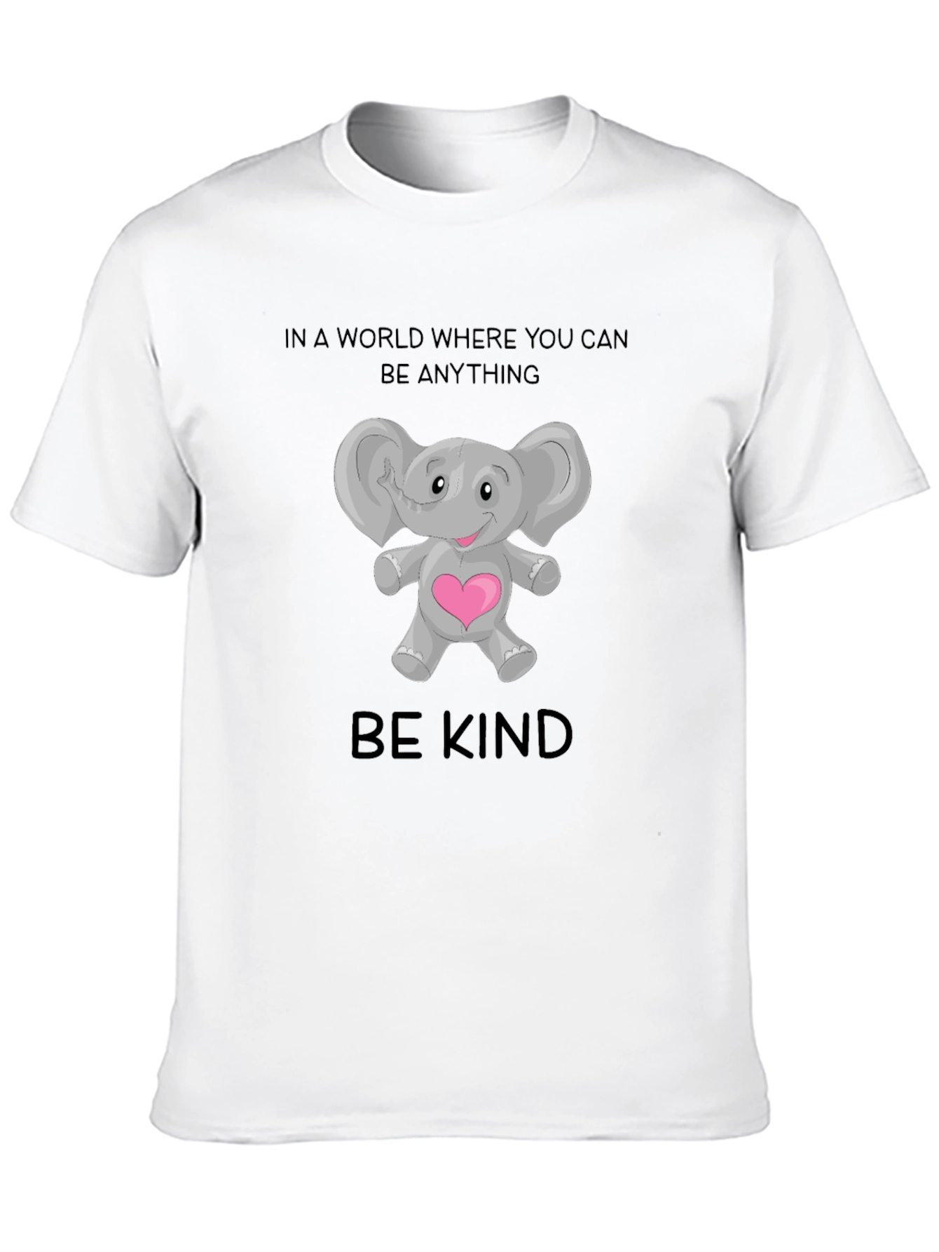 Be Kind Elephant Graphic T-Shirt