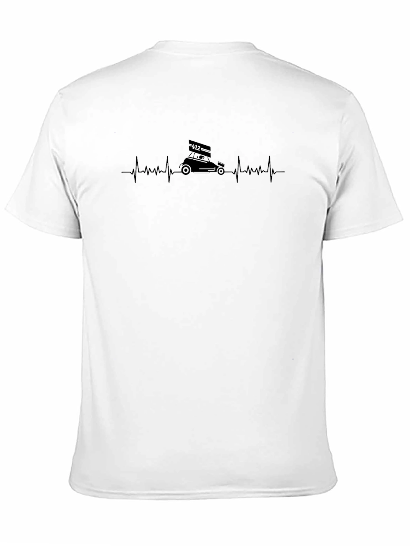 Racing Heartbeat T-Shirt - Black