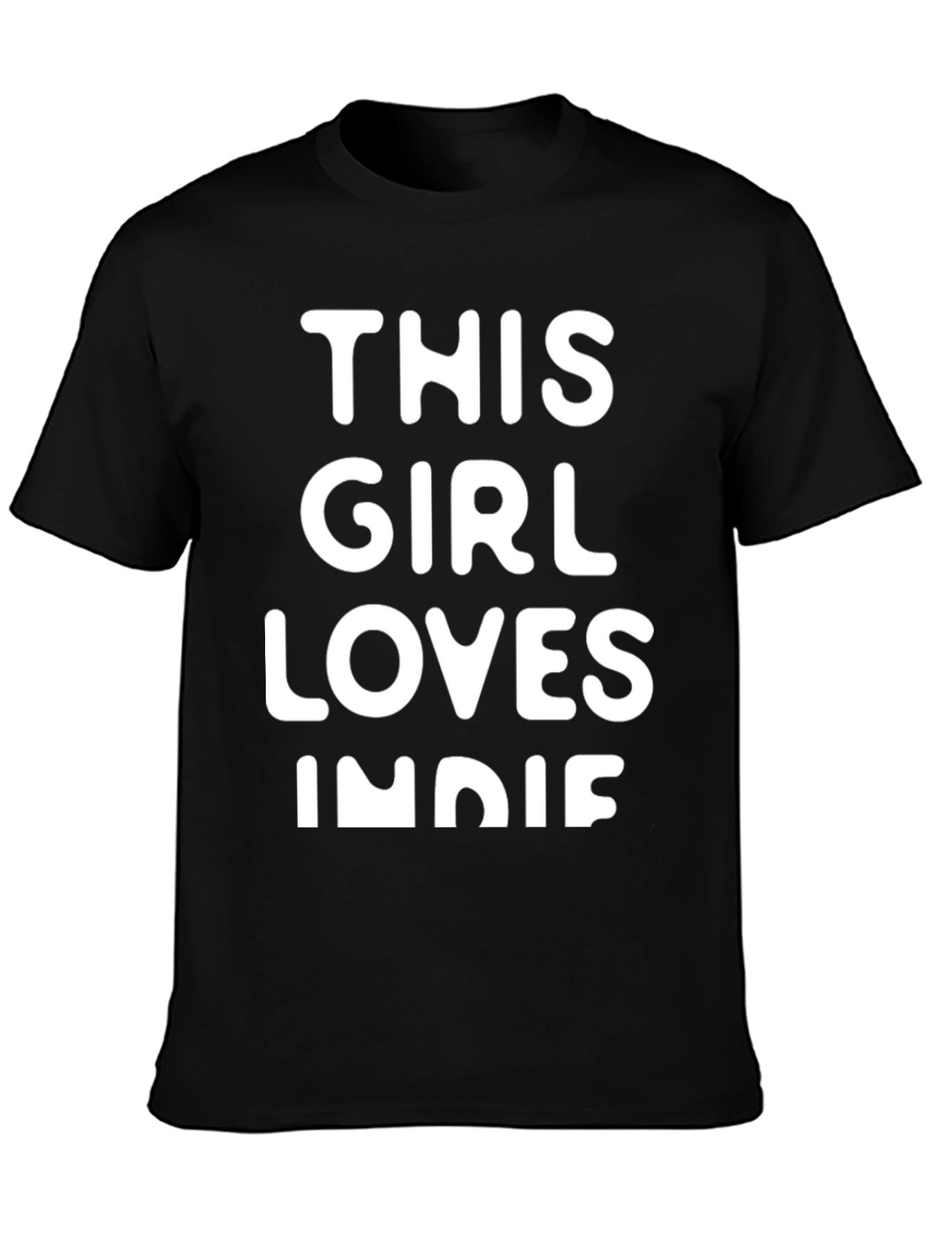 This Girl Loves Indie Black T-Shirt
