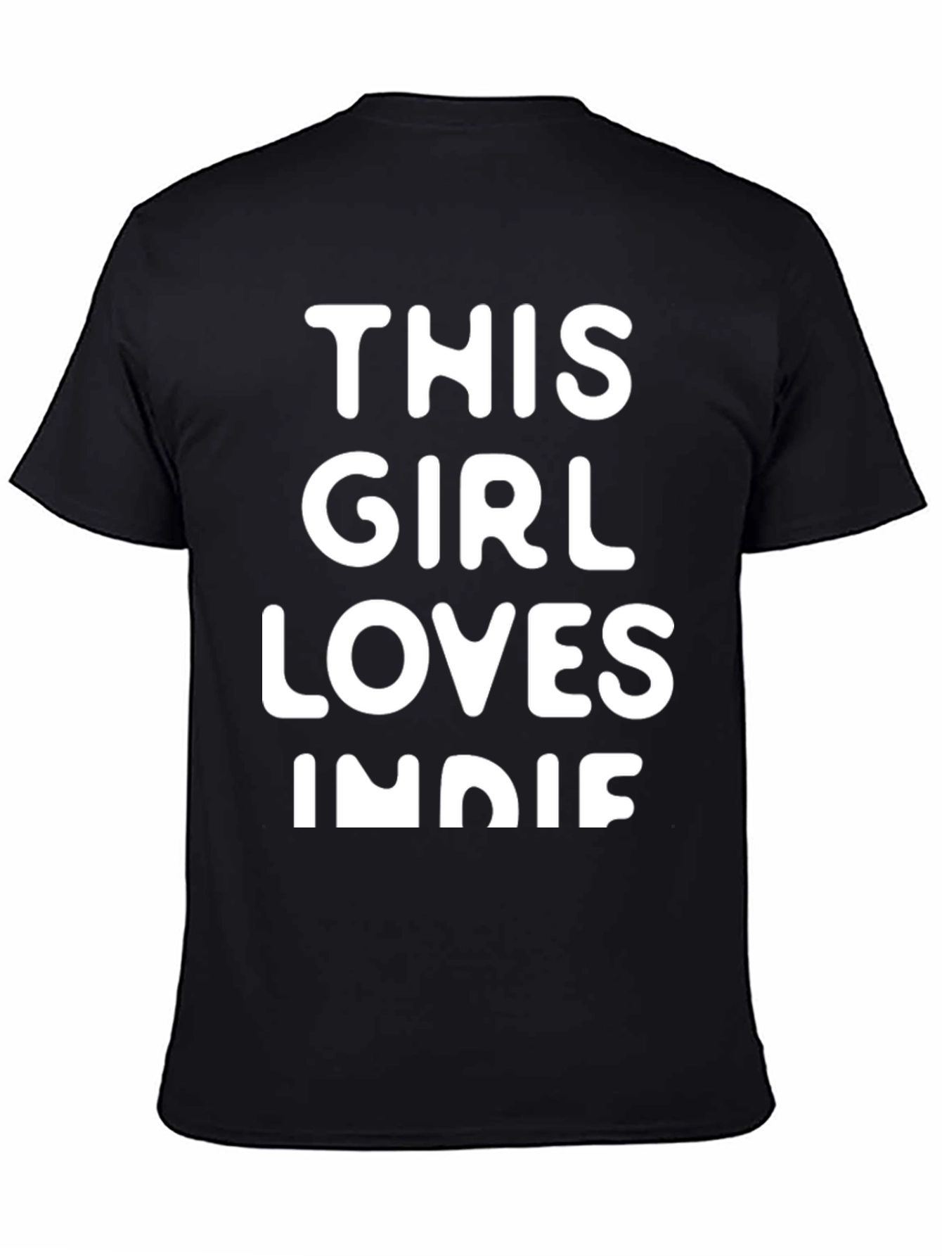 This Girl Loves Indie Black T-Shirt
