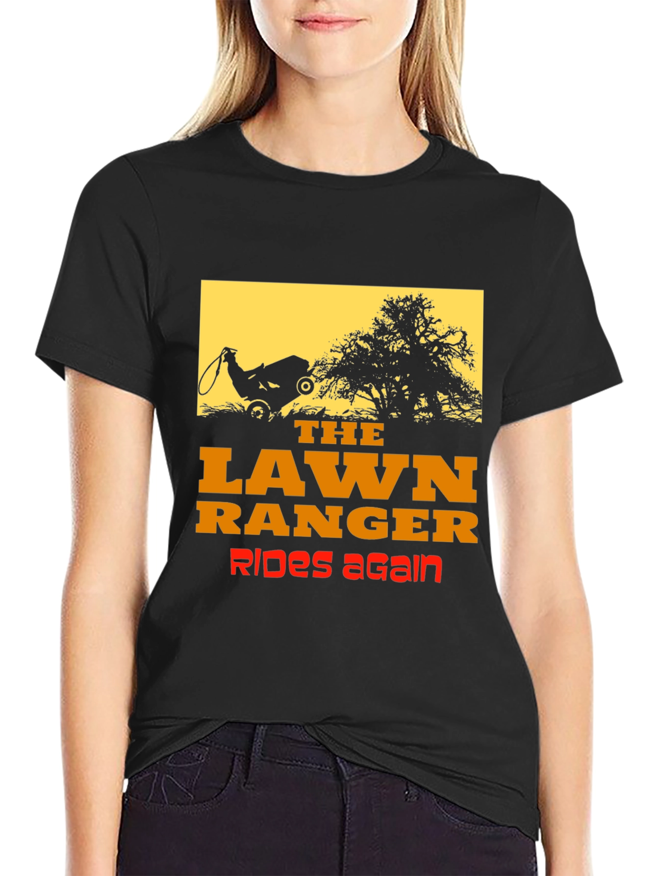 The Lawn Ranger Graphic T-Shirt - Rides Again!