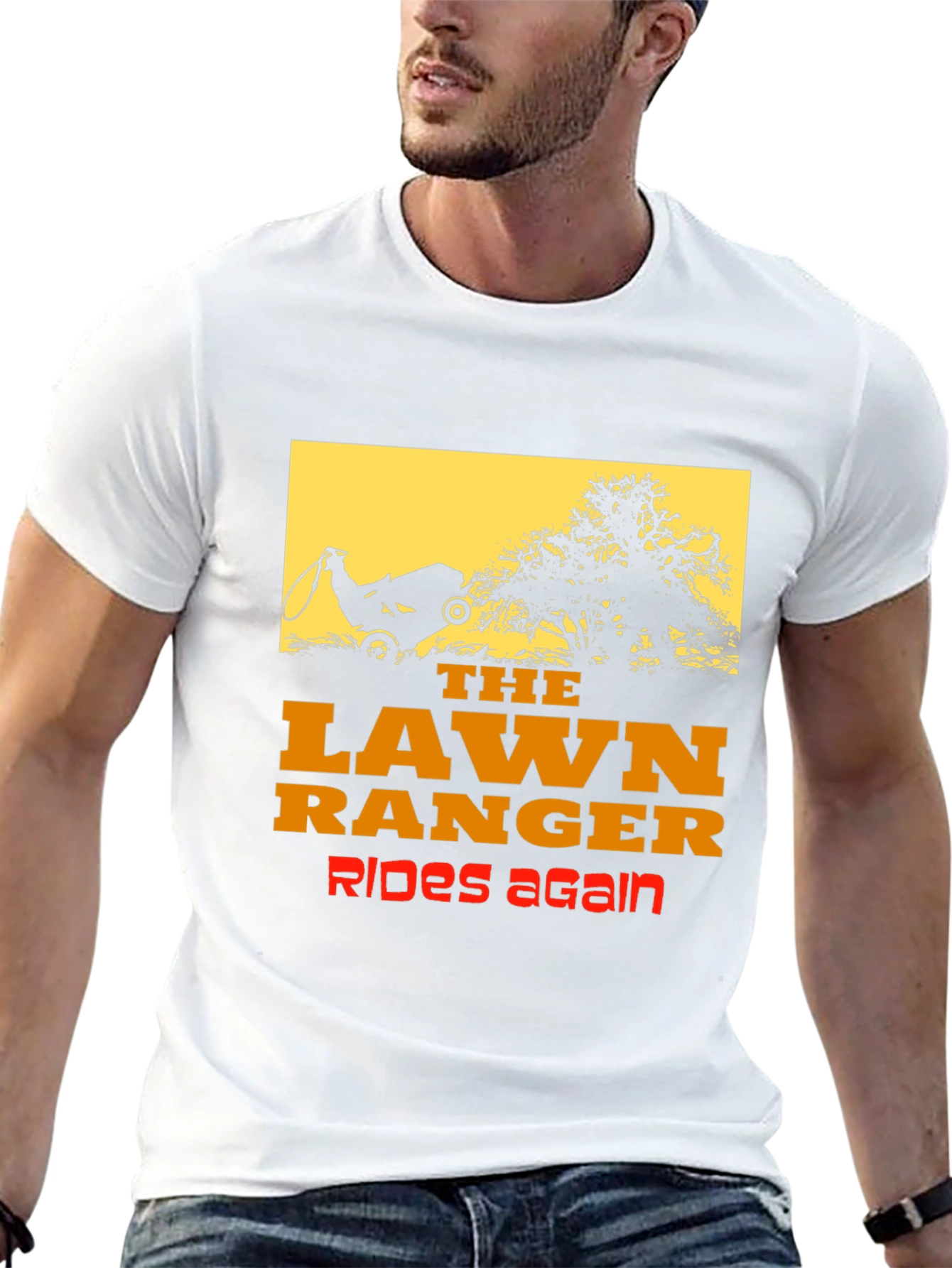 The Lawn Ranger Graphic T-Shirt - Rides Again!