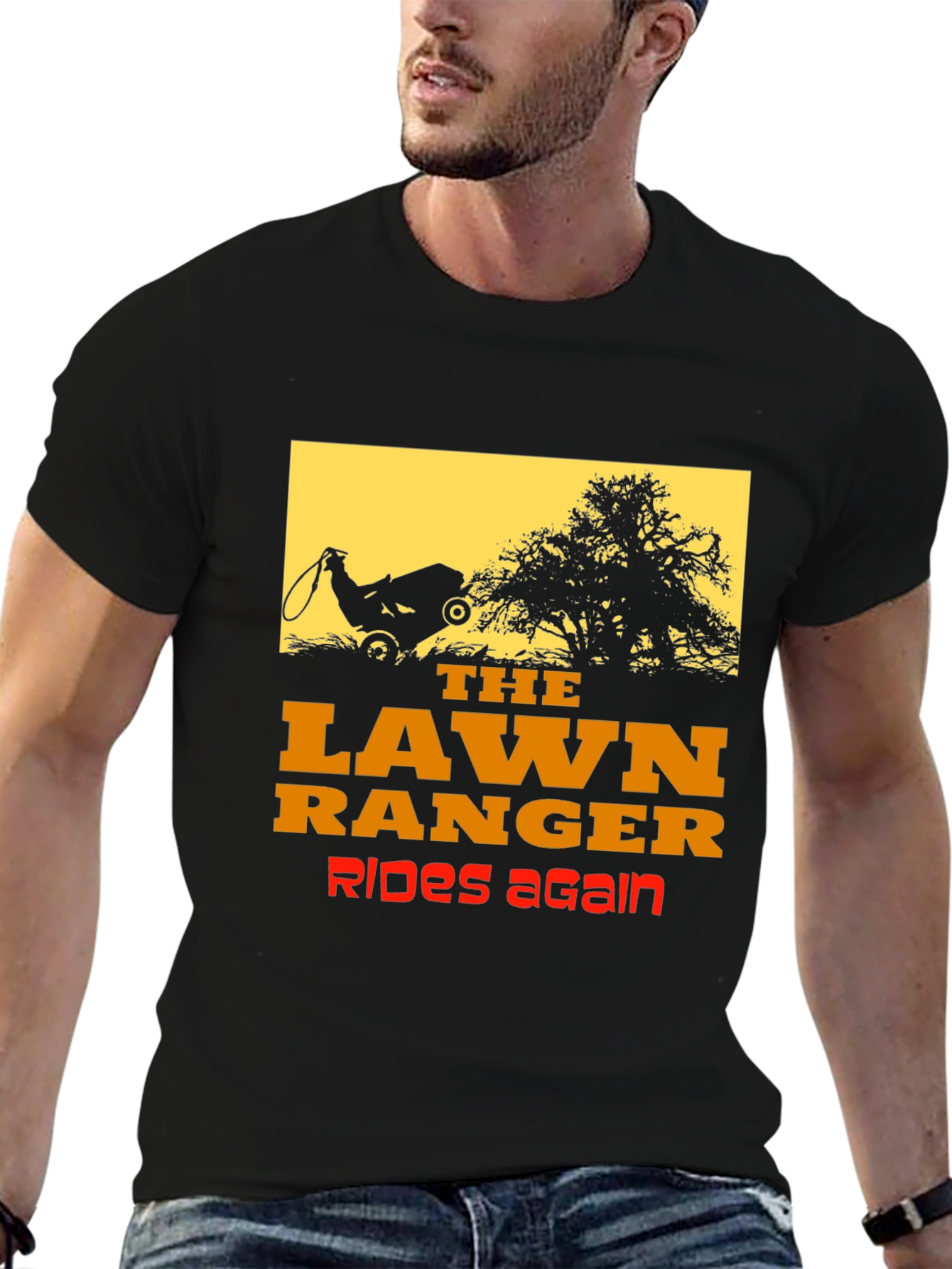 The Lawn Ranger Graphic T-Shirt - Rides Again!