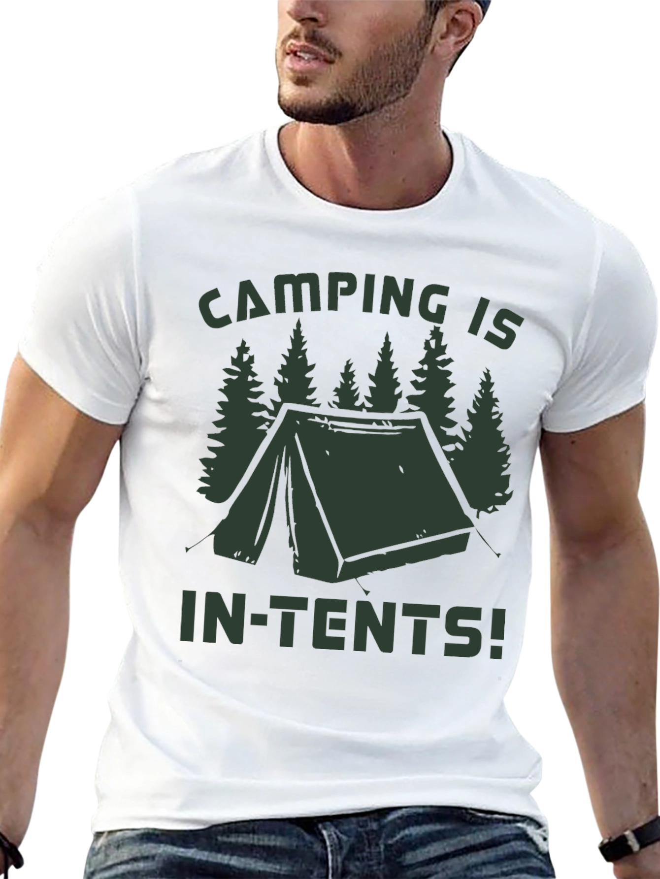 Camping Is In-Tents! Graphic T-Shirt