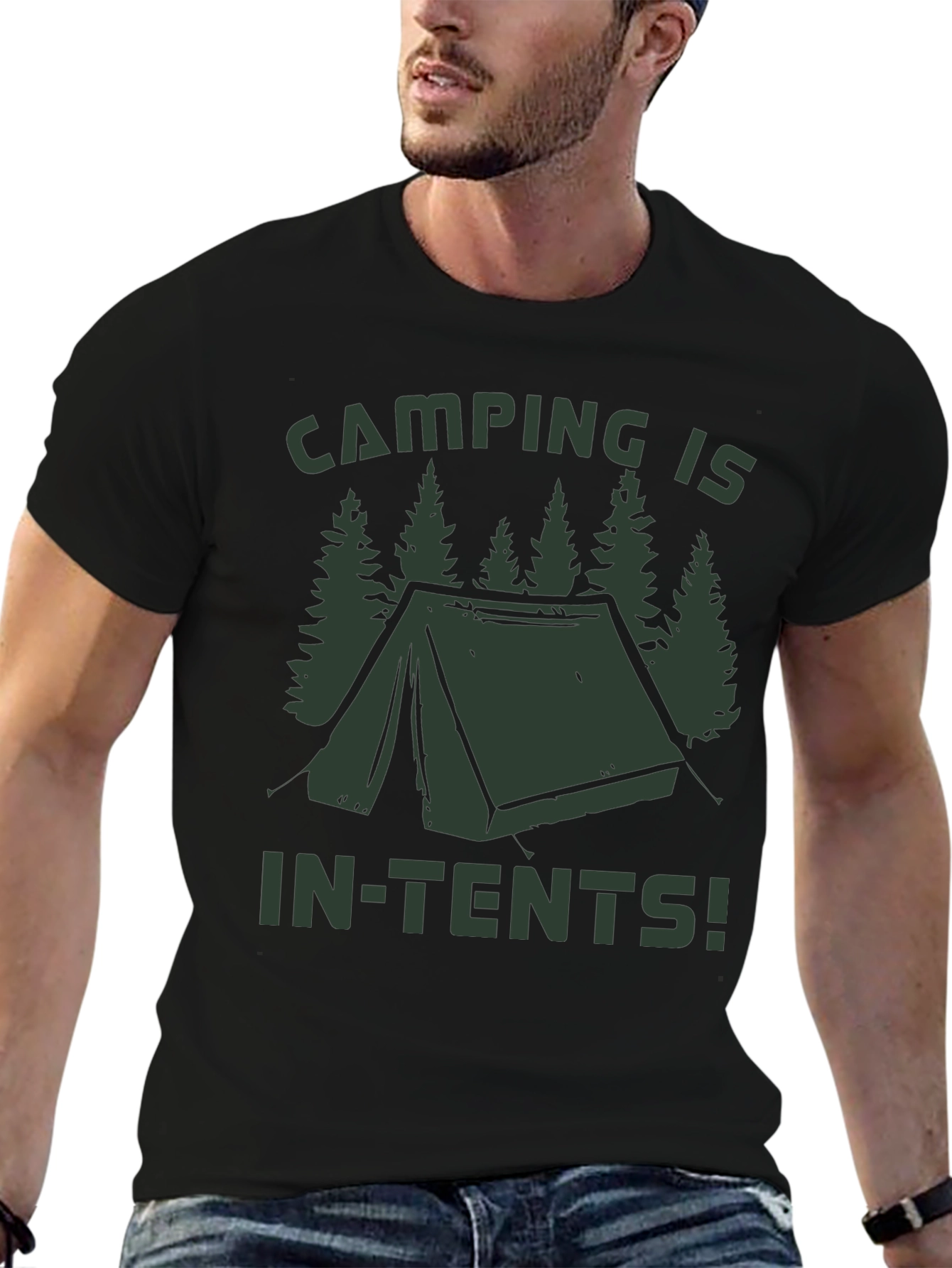 Camping Is In-Tents! Graphic T-Shirt