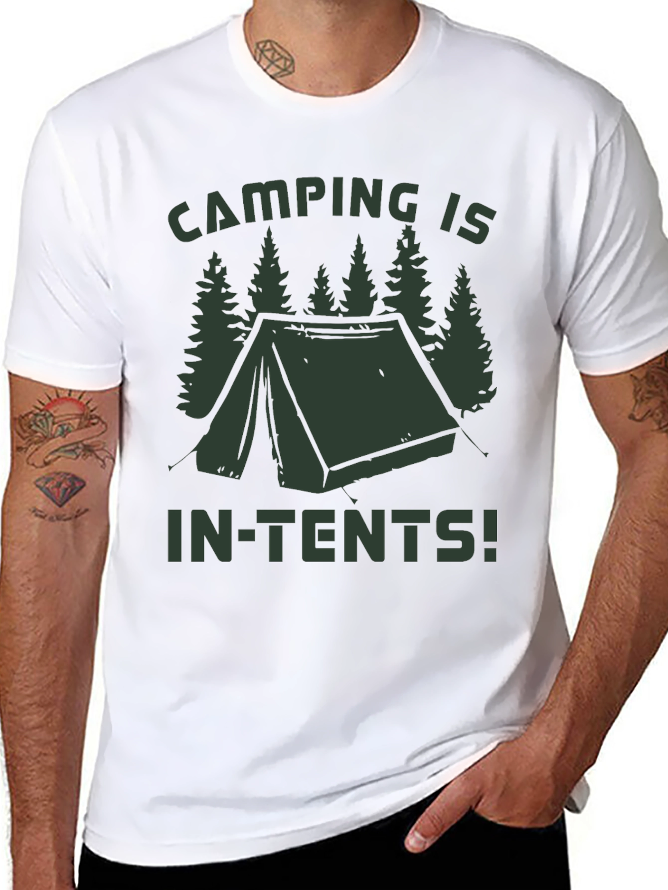 Camping Is In-Tents! Graphic T-Shirt