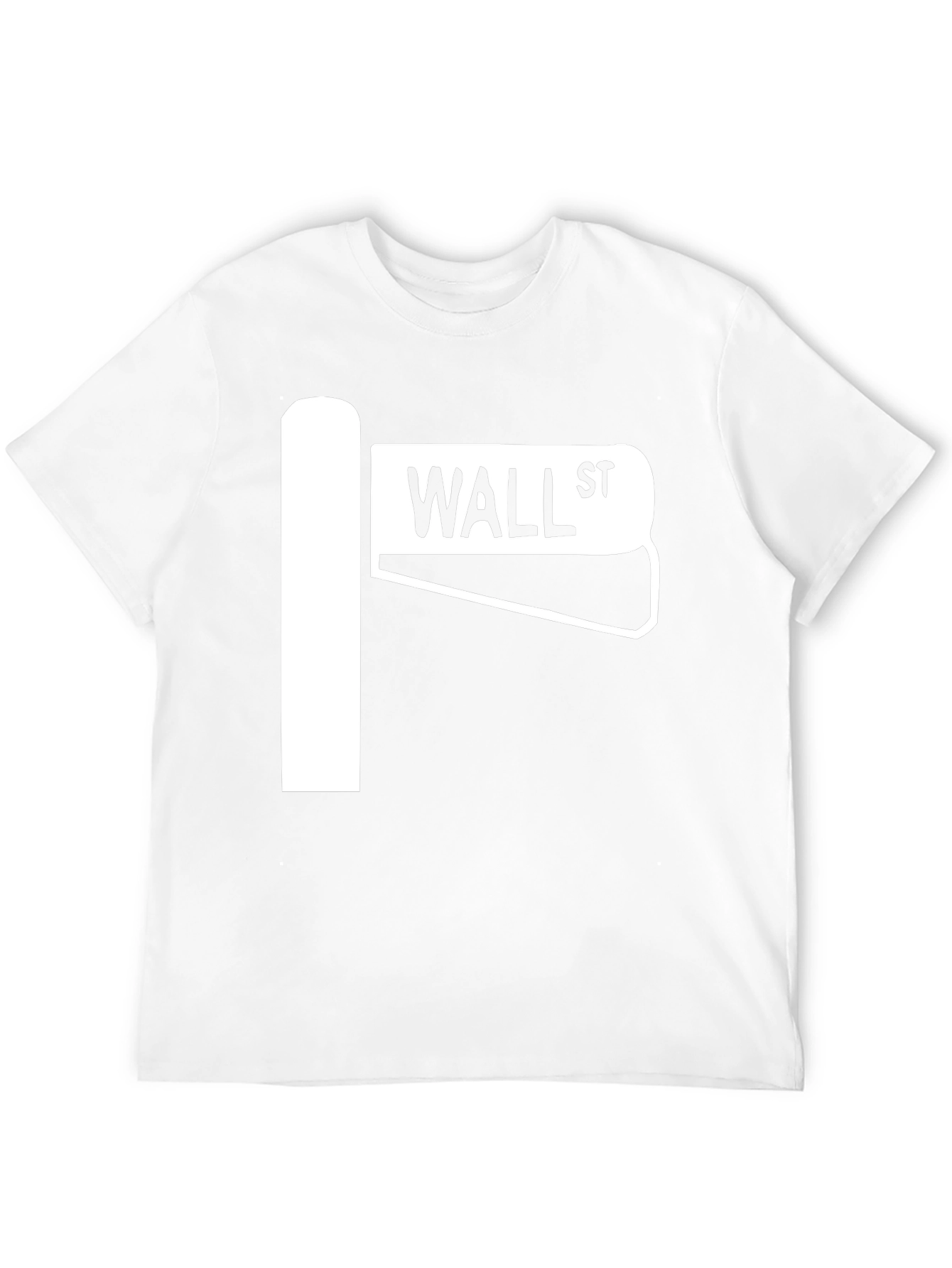 Wall Street Sign T-Shirt - Black