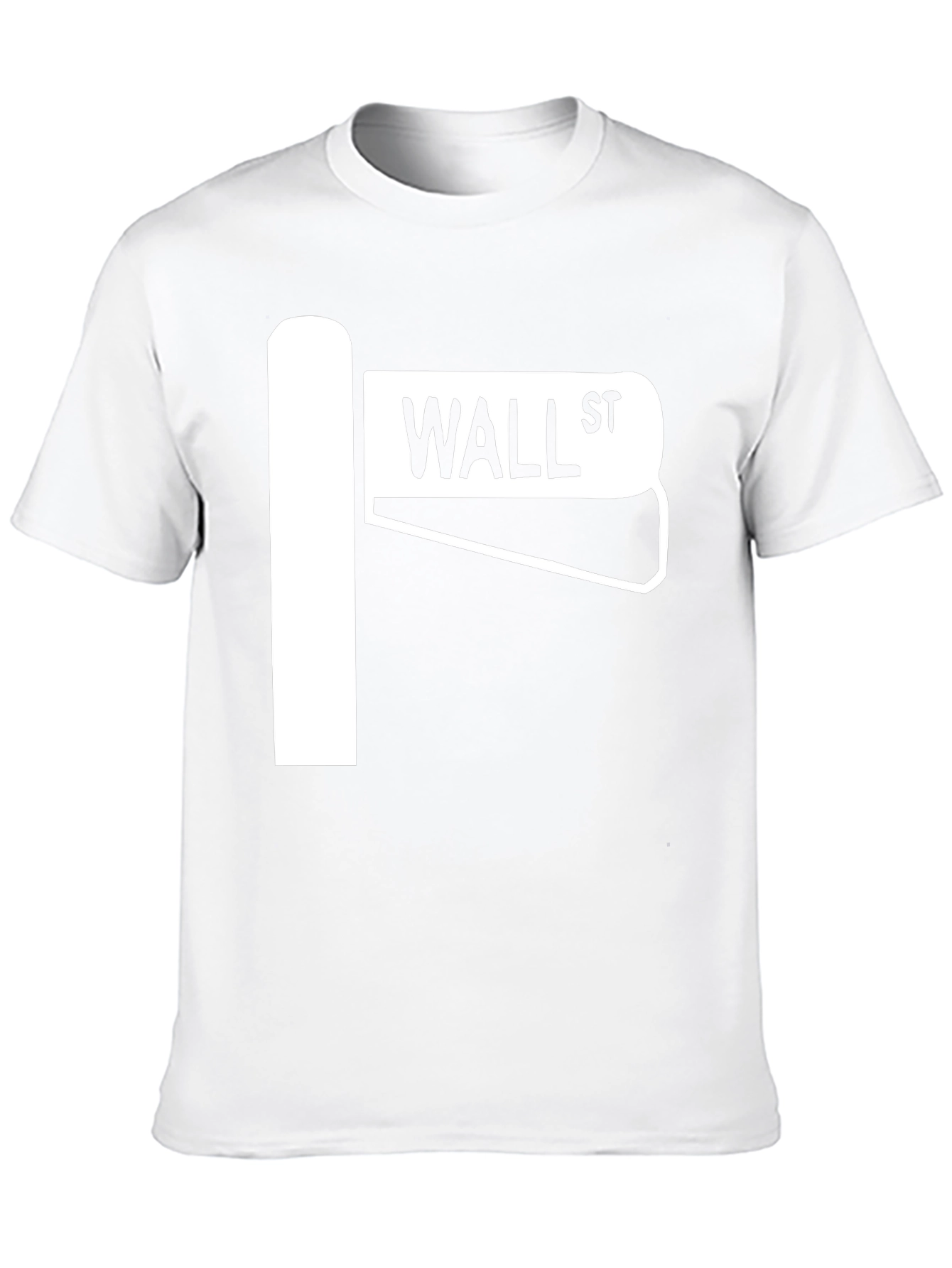 Wall Street Sign T-Shirt - Black