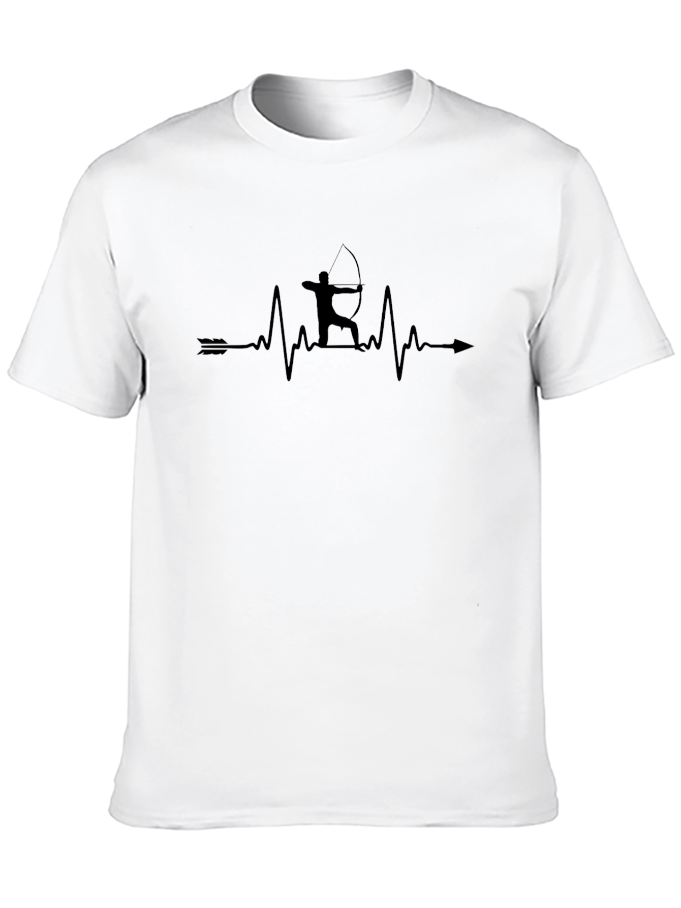 Archery Heartbeat T-Shirt - Black