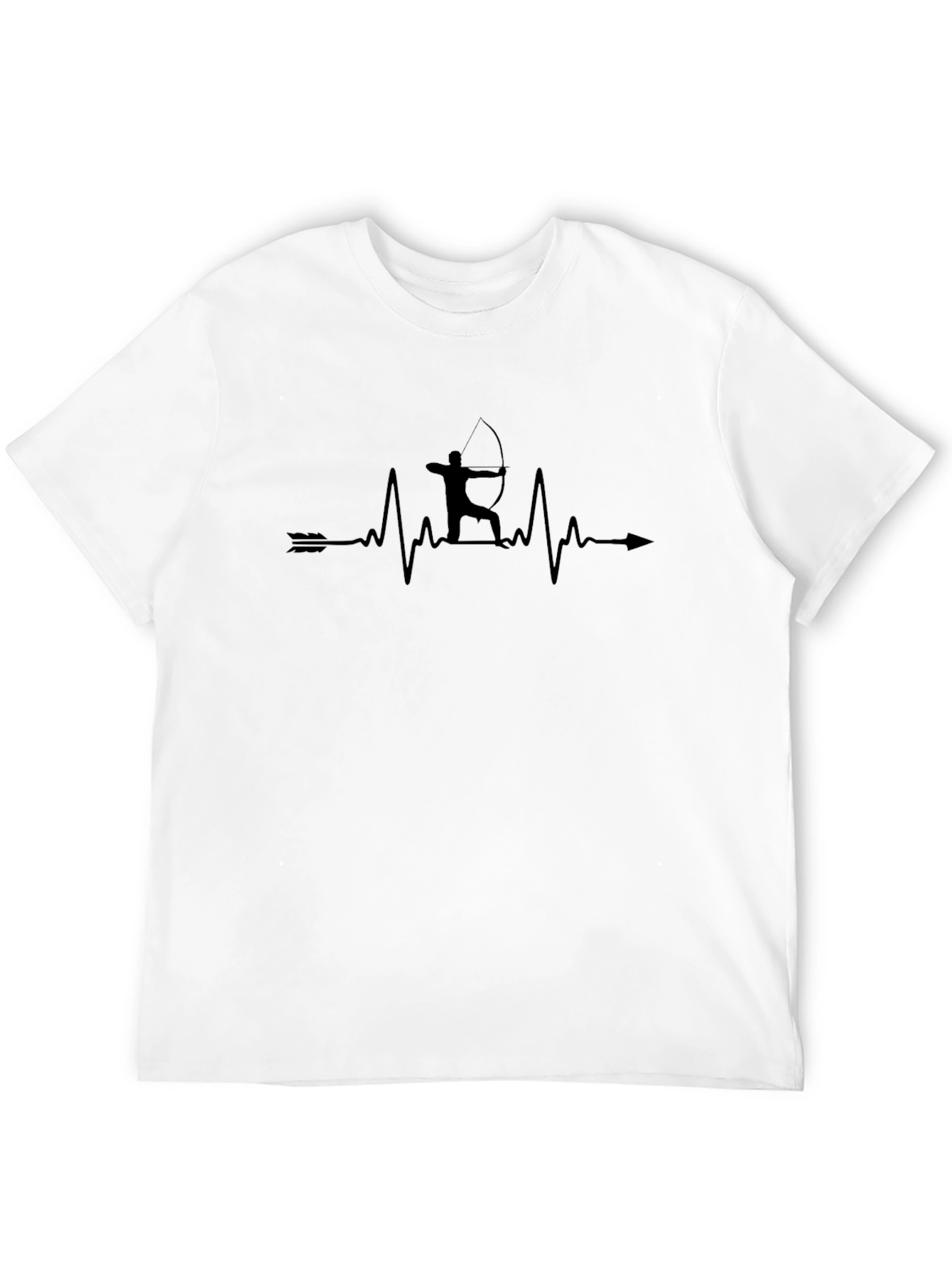Archery Heartbeat T-Shirt - Black