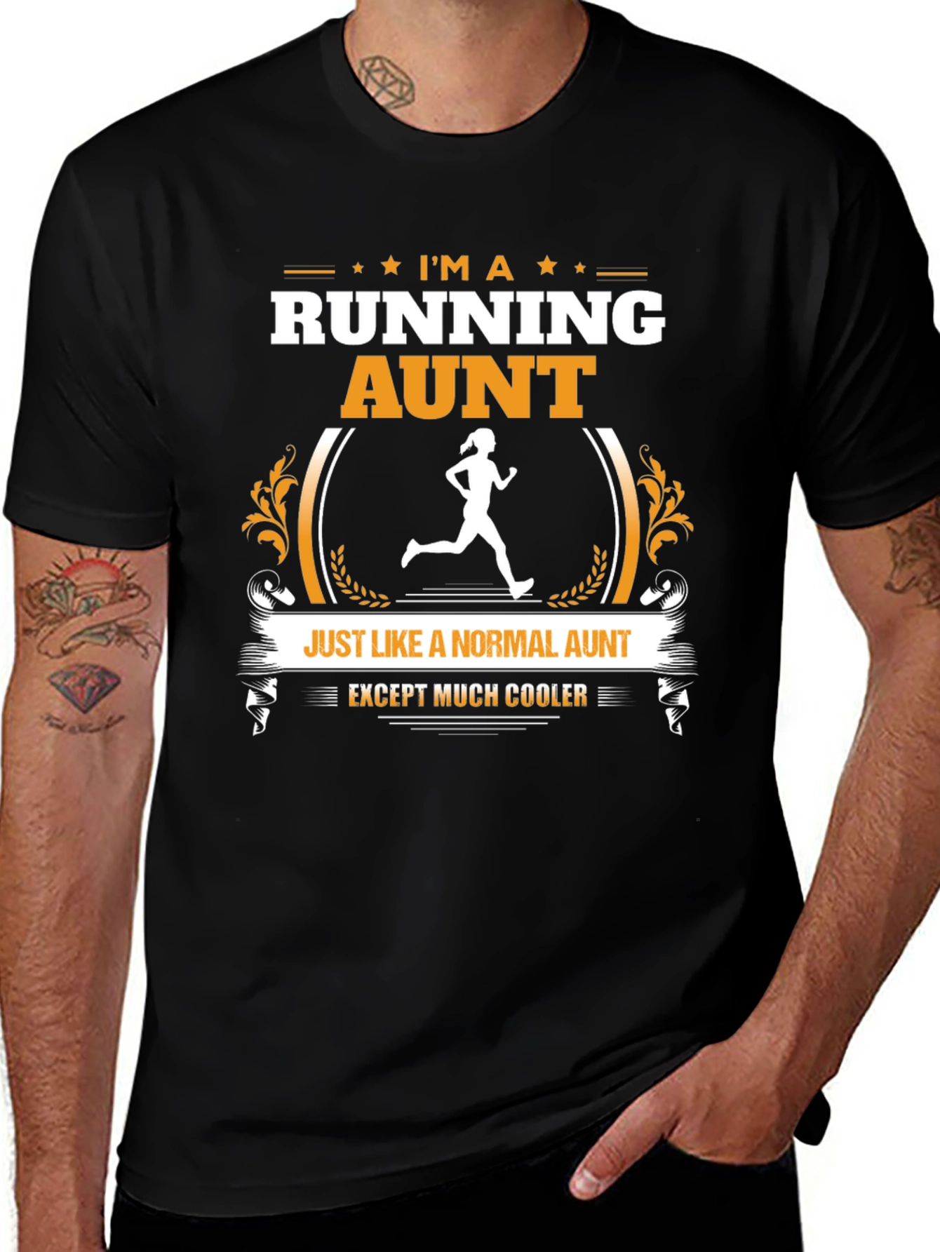 Running Aunt T-Shirt: Cool Aunt Graphic Tee