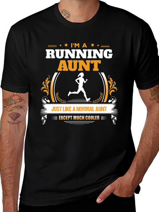 Running Aunt T-Shirt: Cool Aunt Graphic Tee
