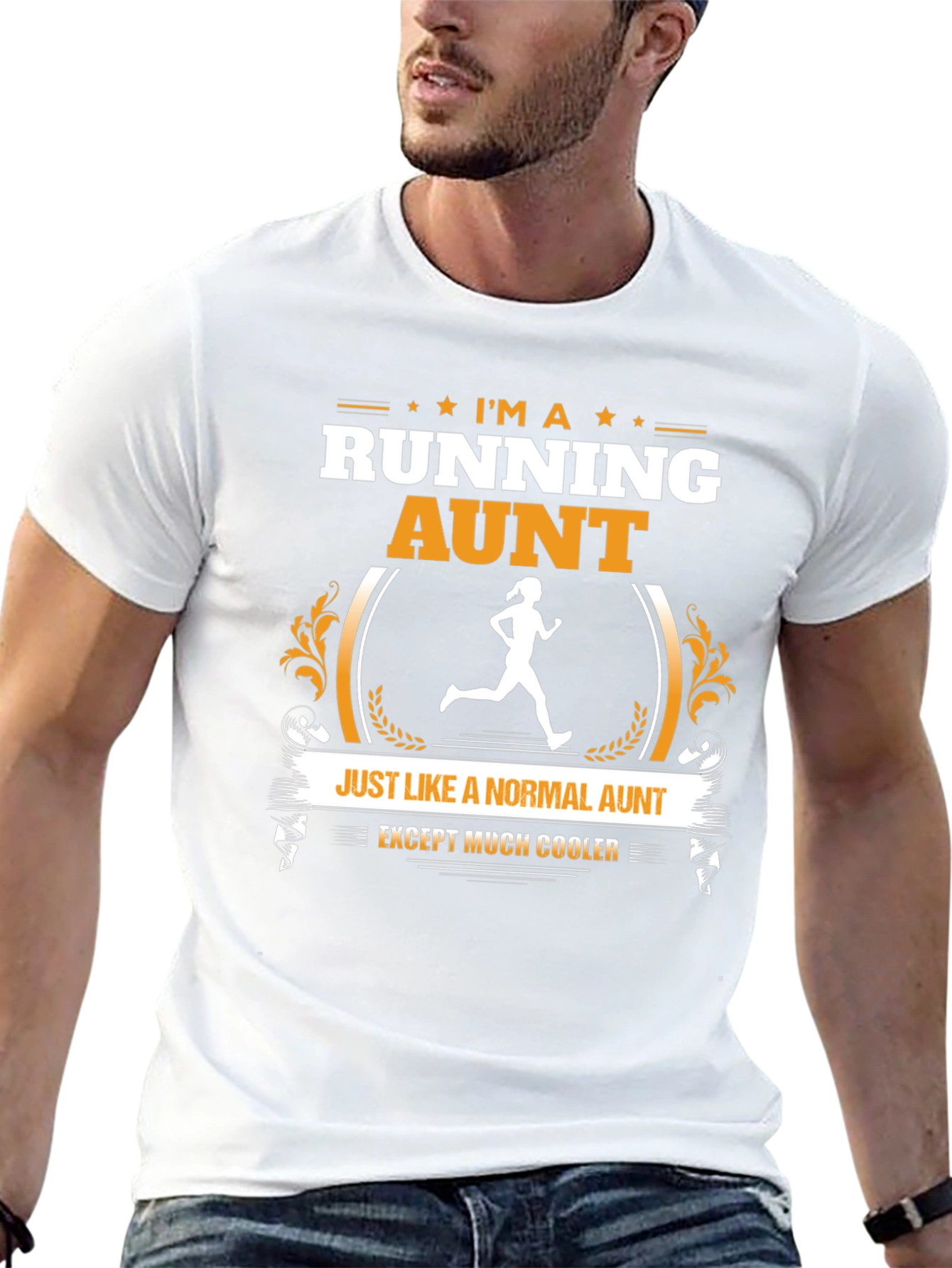 Running Aunt T-Shirt: Cool Aunt Graphic Tee