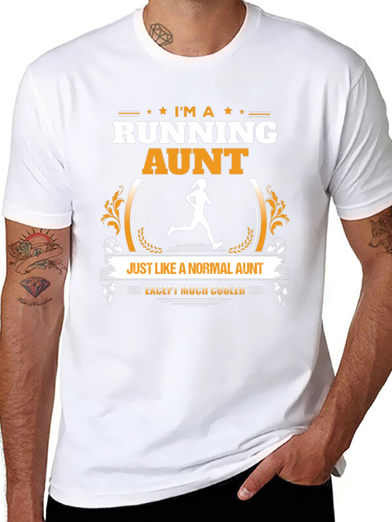 Running Aunt T-Shirt: Cool Aunt Graphic Tee