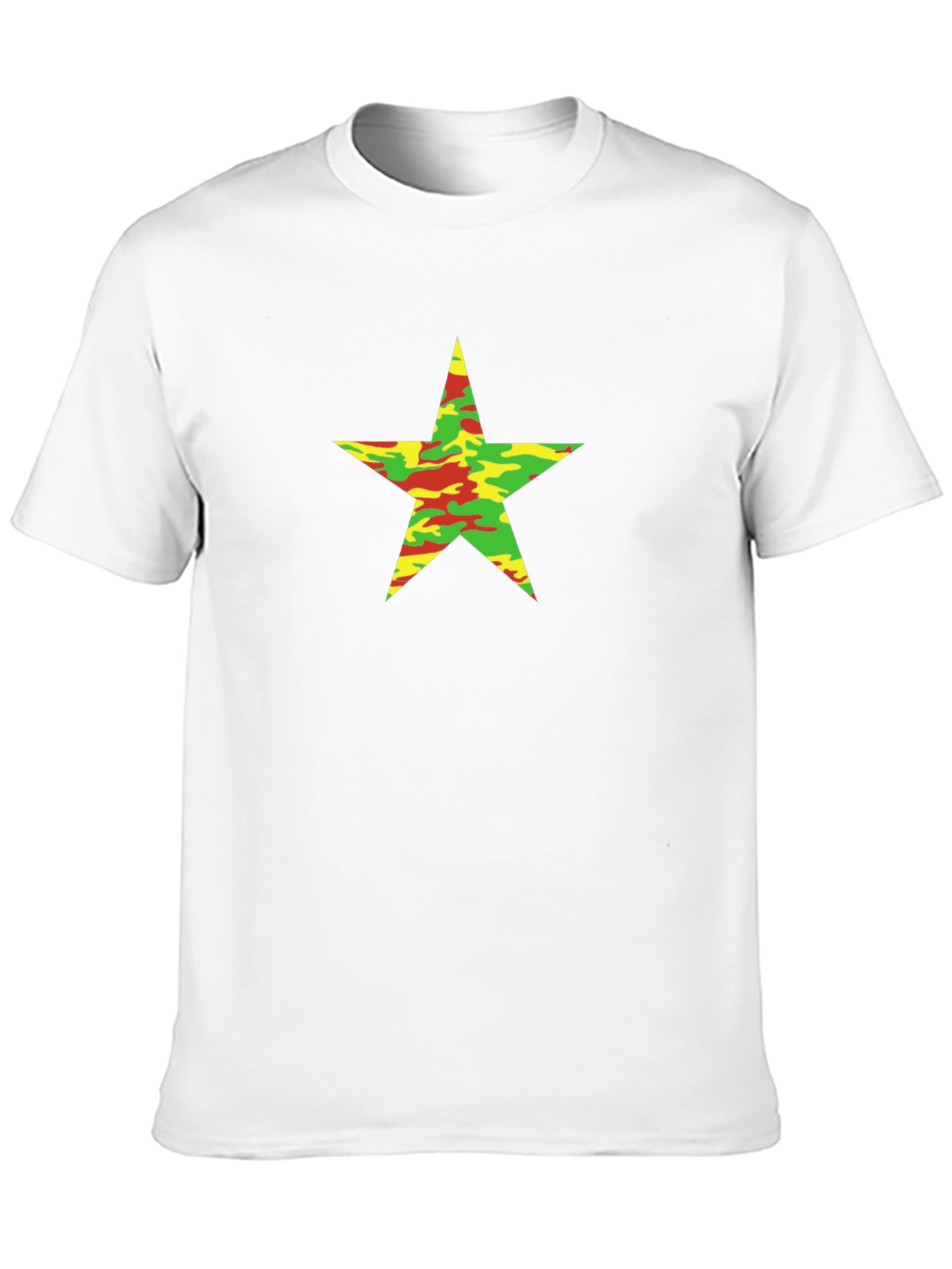 Camo Star Graphic Black T-Shirt